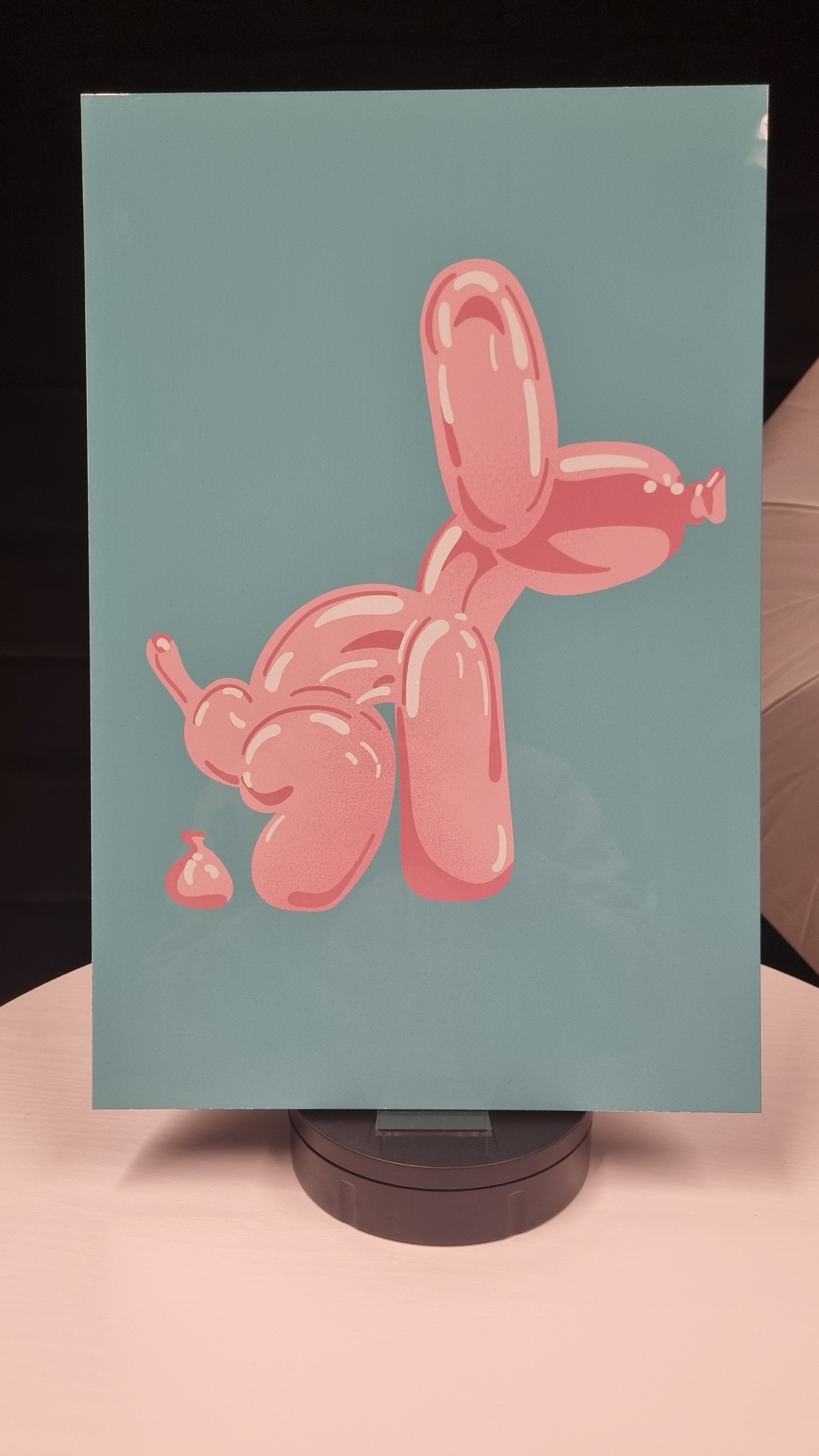 Pink balloon dog