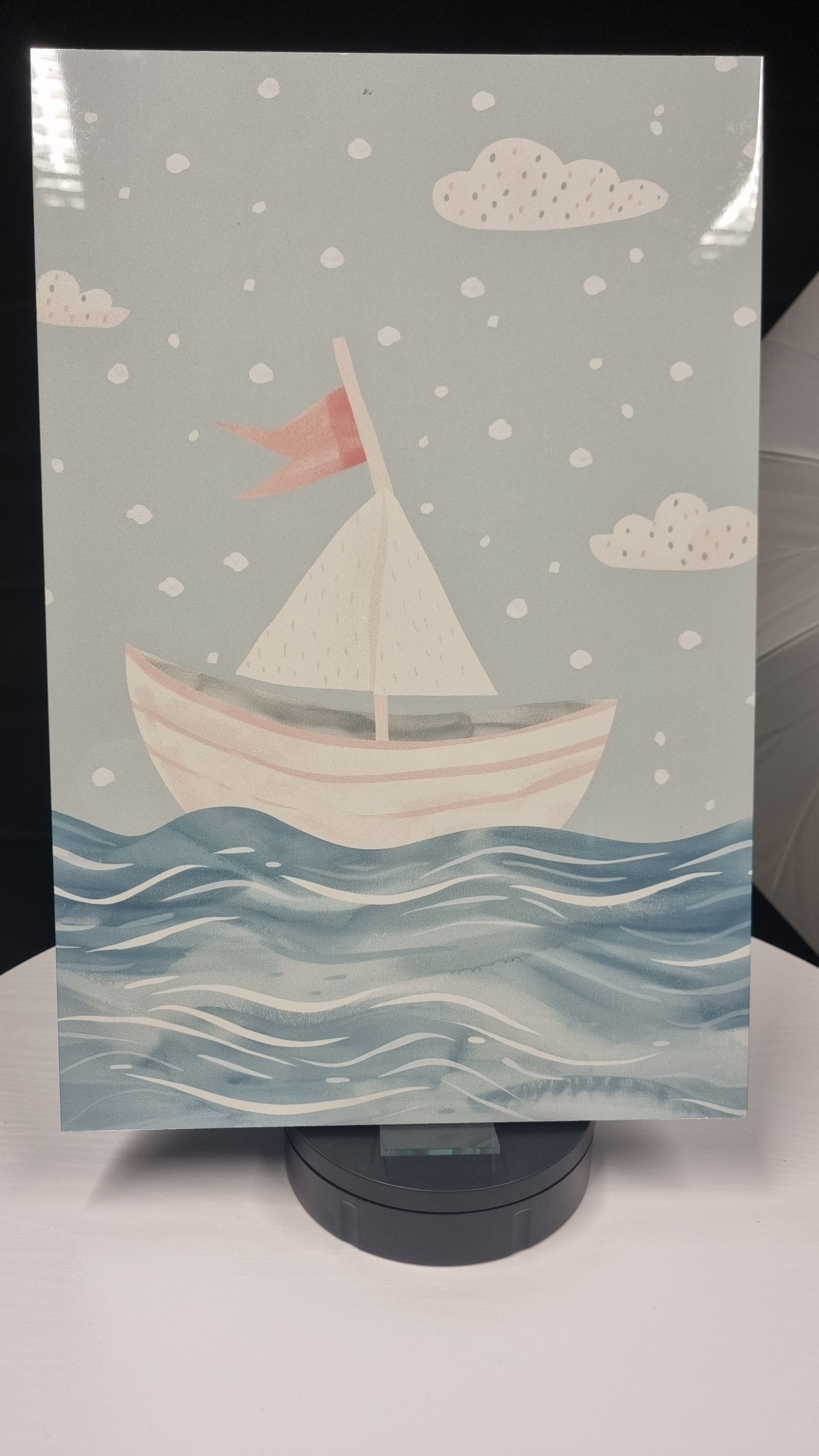 Small boat in the water