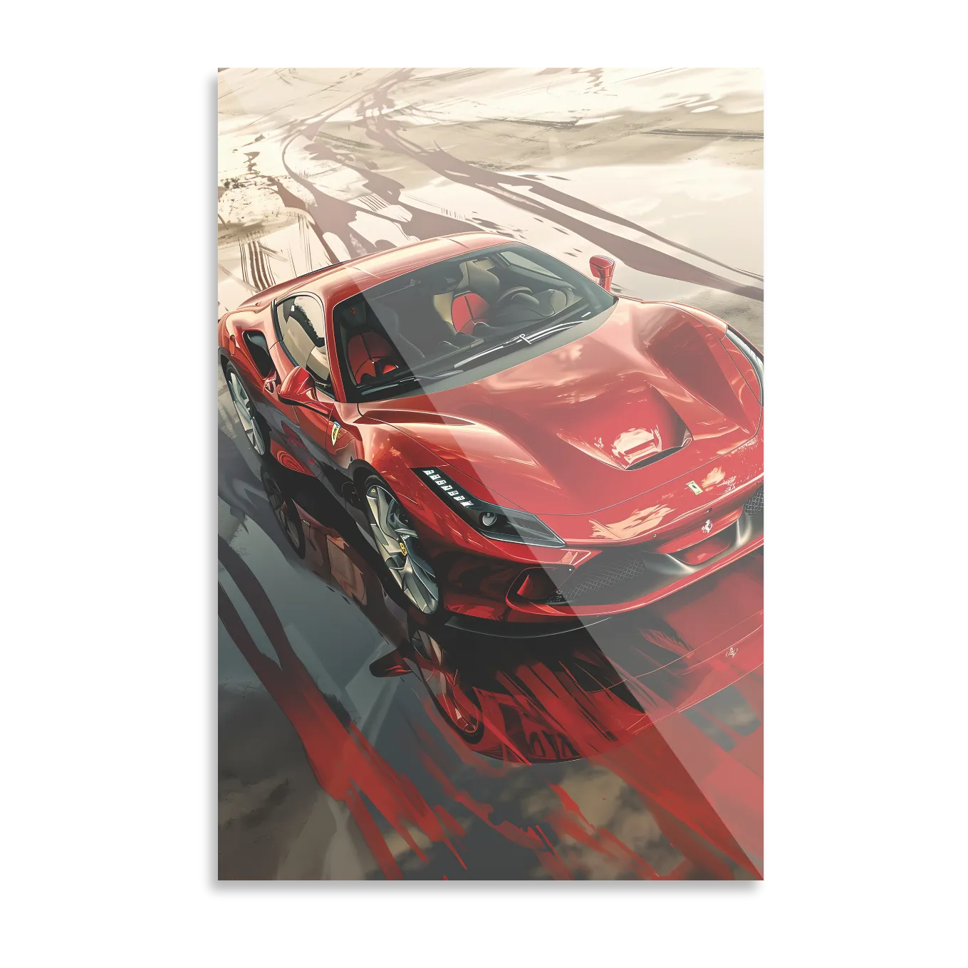 Ferrari on the track