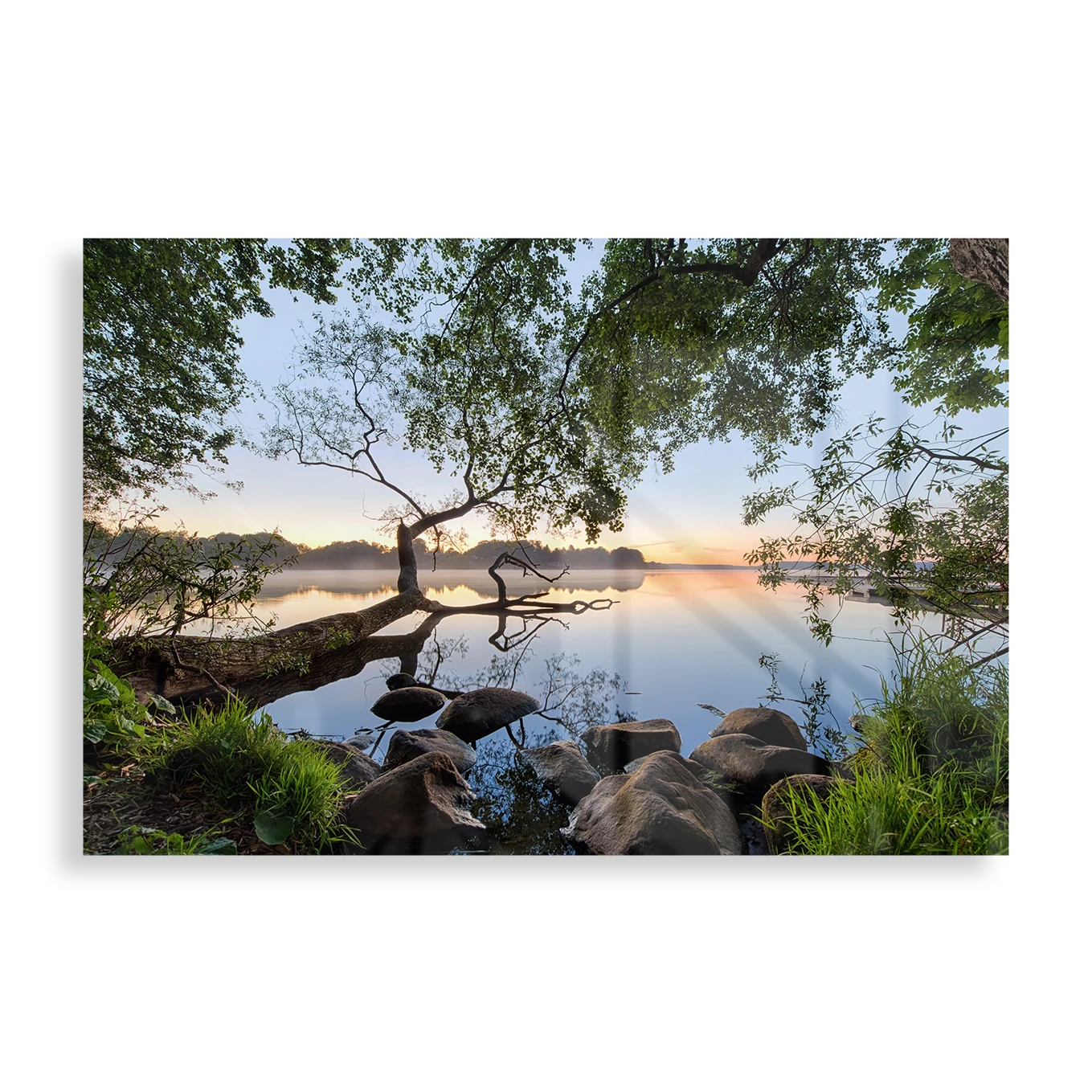 Beautiful lake landscape