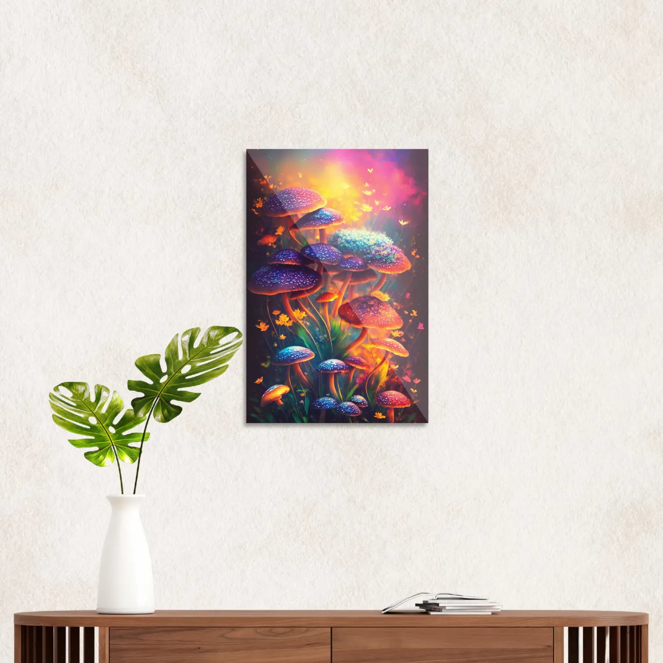 Colorful mushrooms