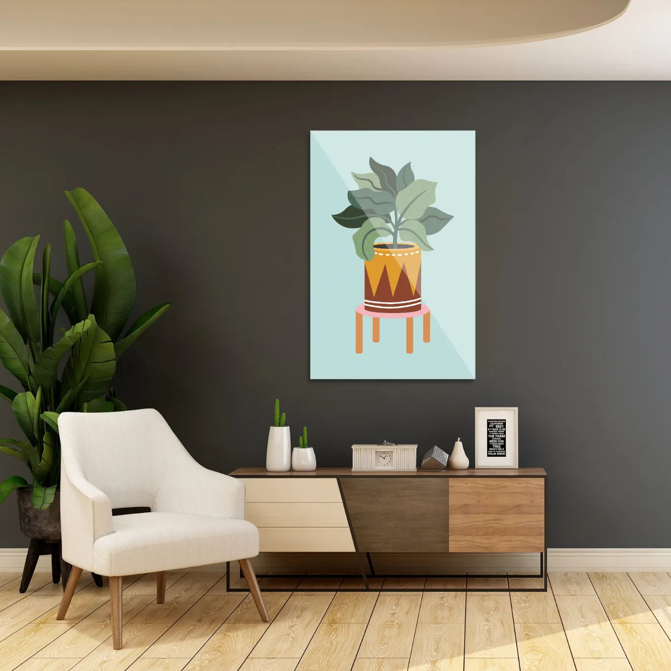 Plant in pot 1