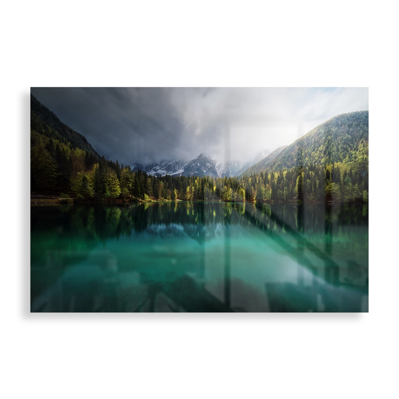 Peaceful lake landscape