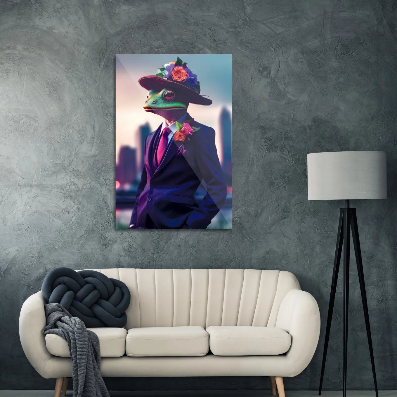 Frog in a suit