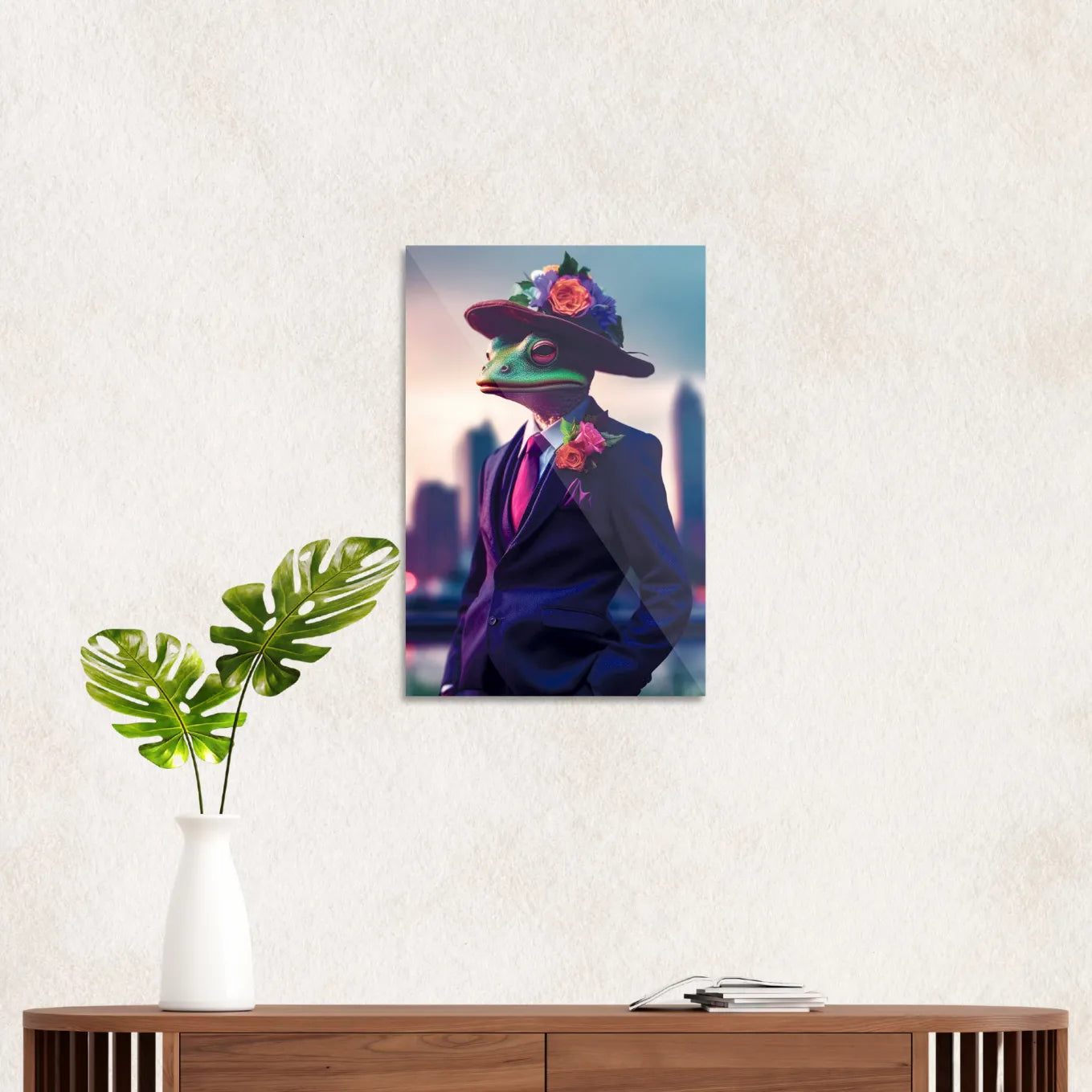 Frog in a suit