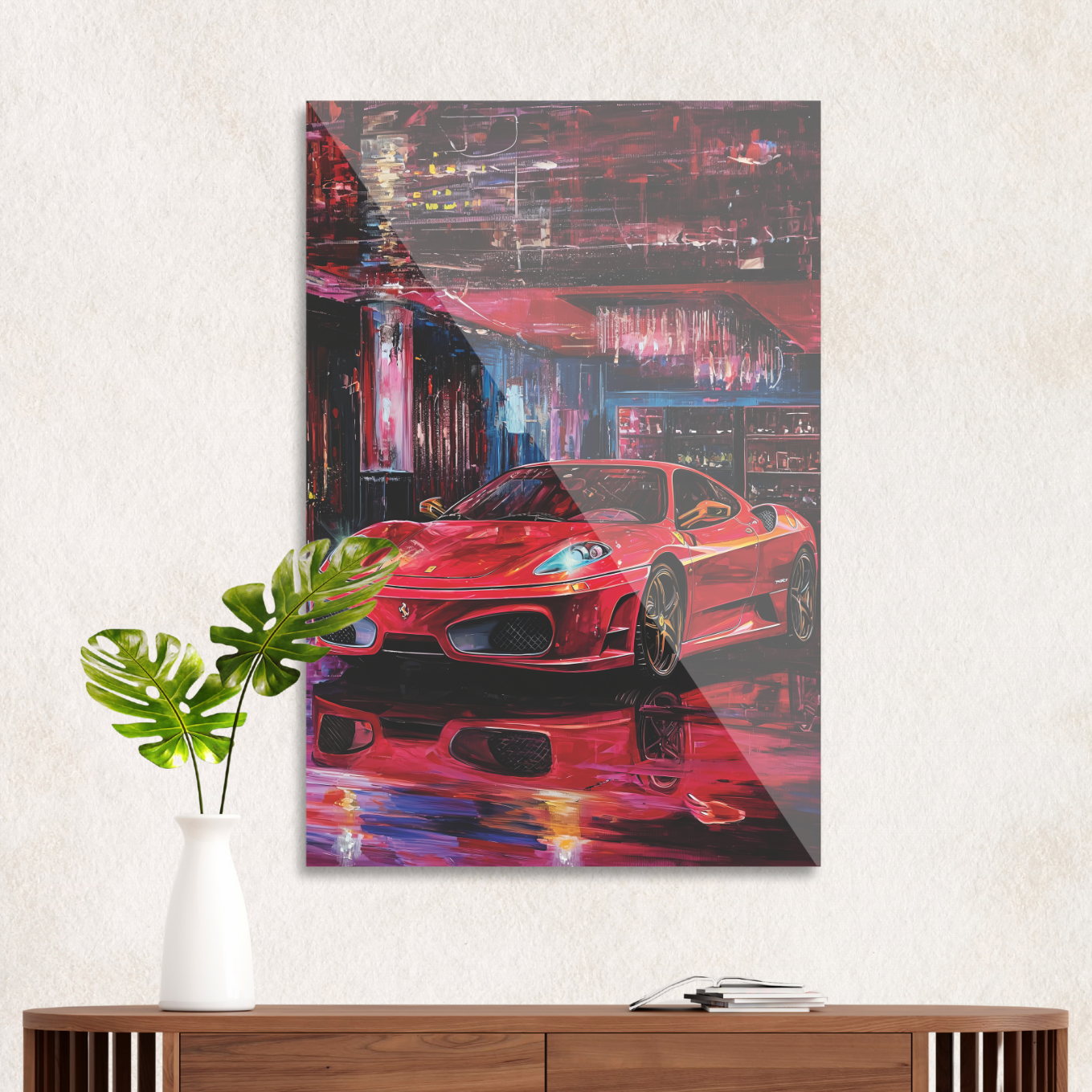 Ferrari in the night