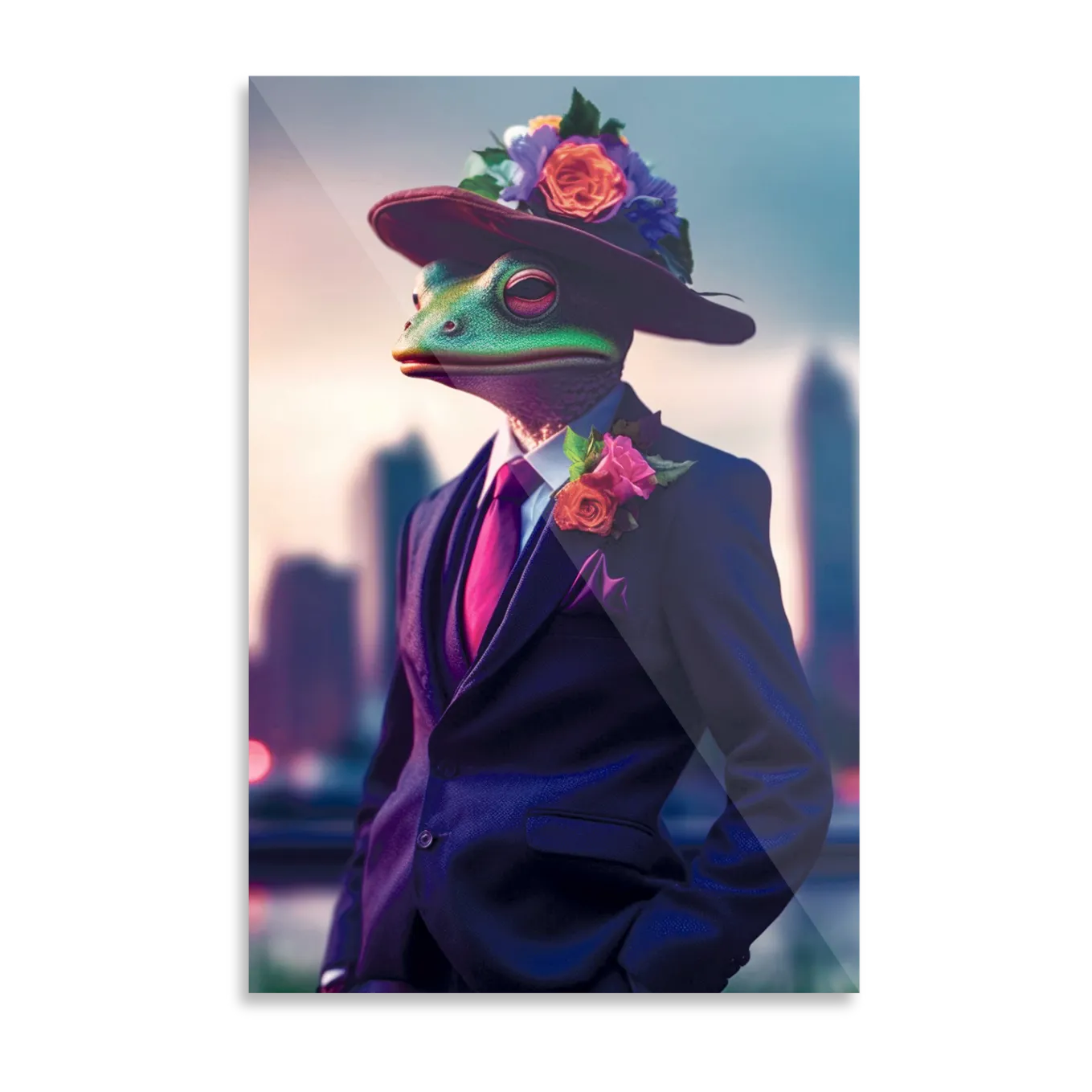 Frog in a suit