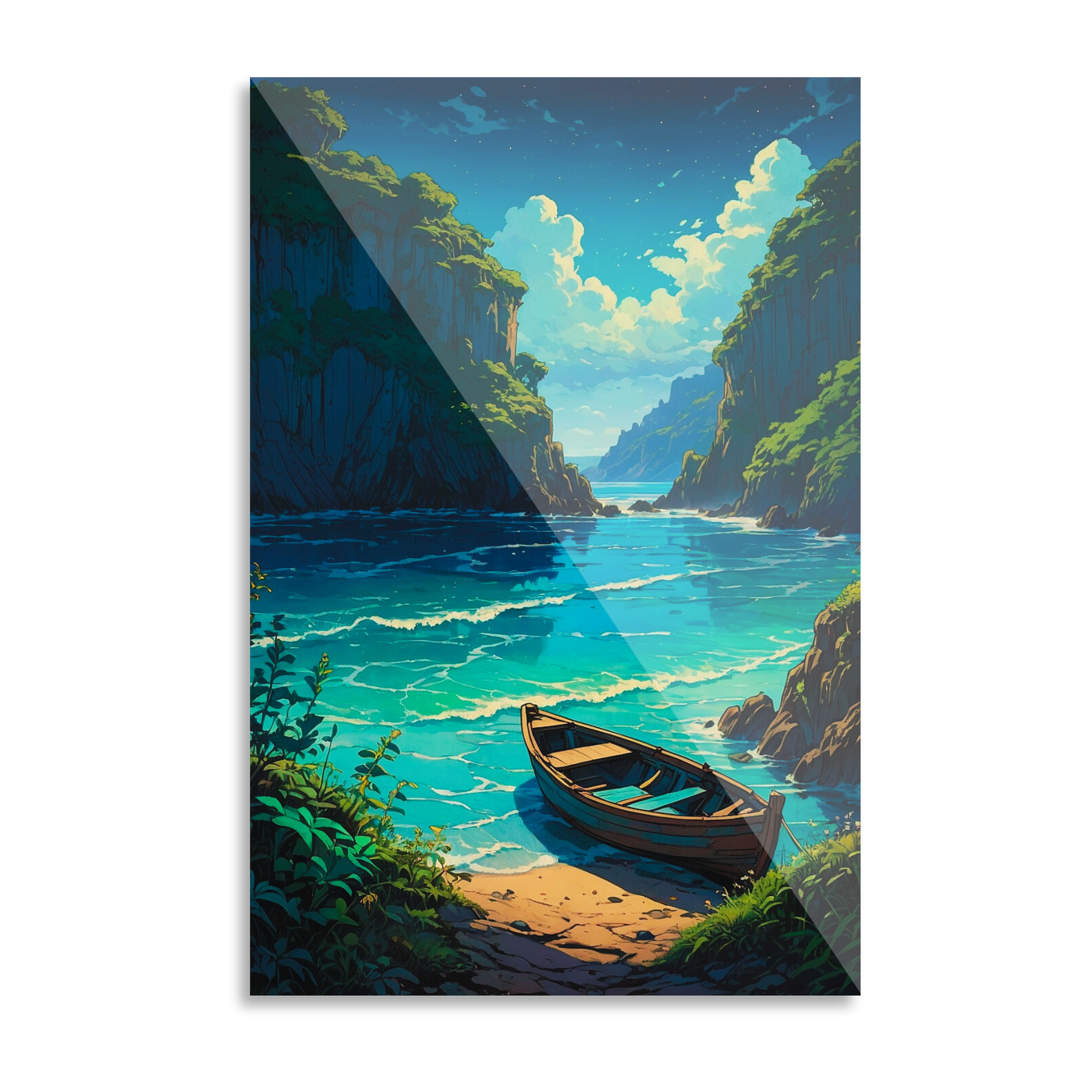 Deserted island seascape