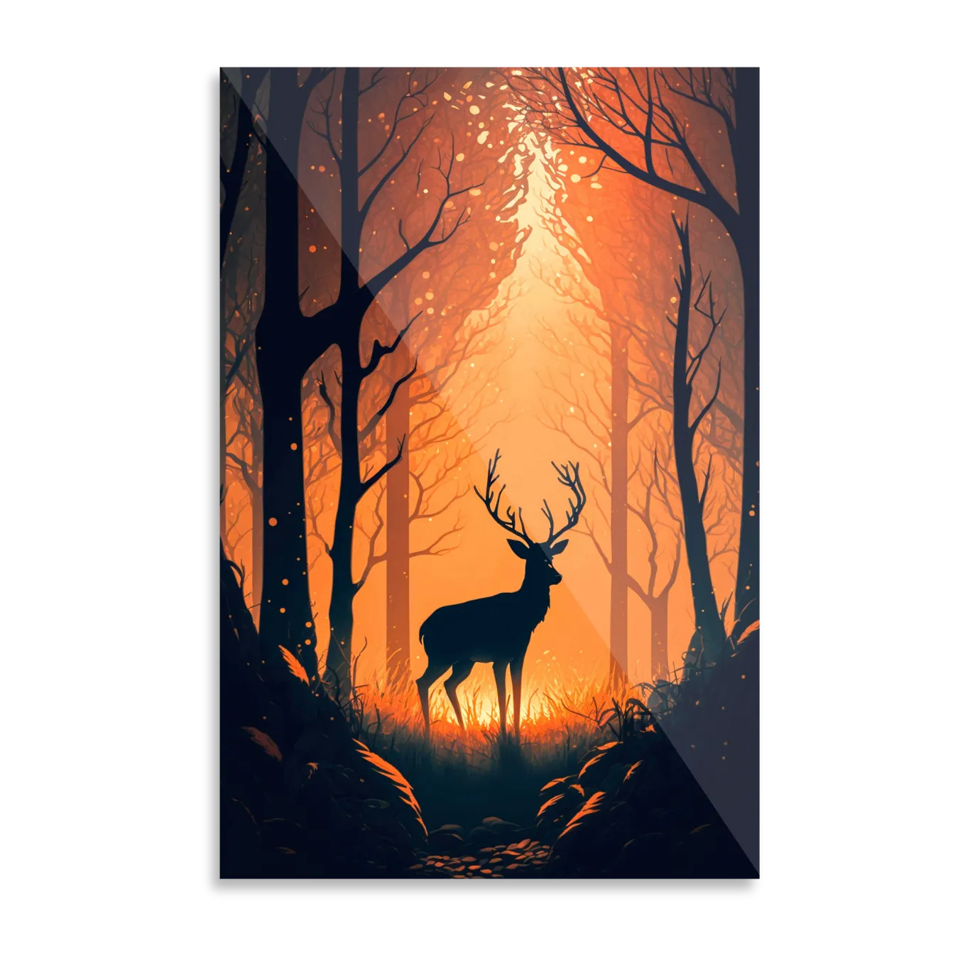 Red deer in the forest