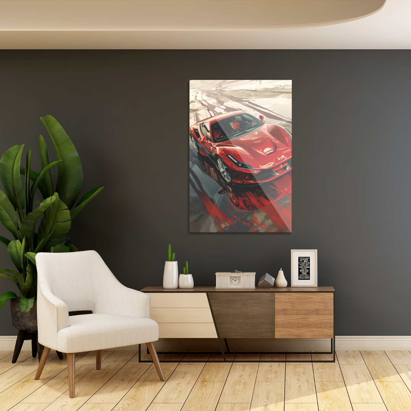 Ferrari on the track