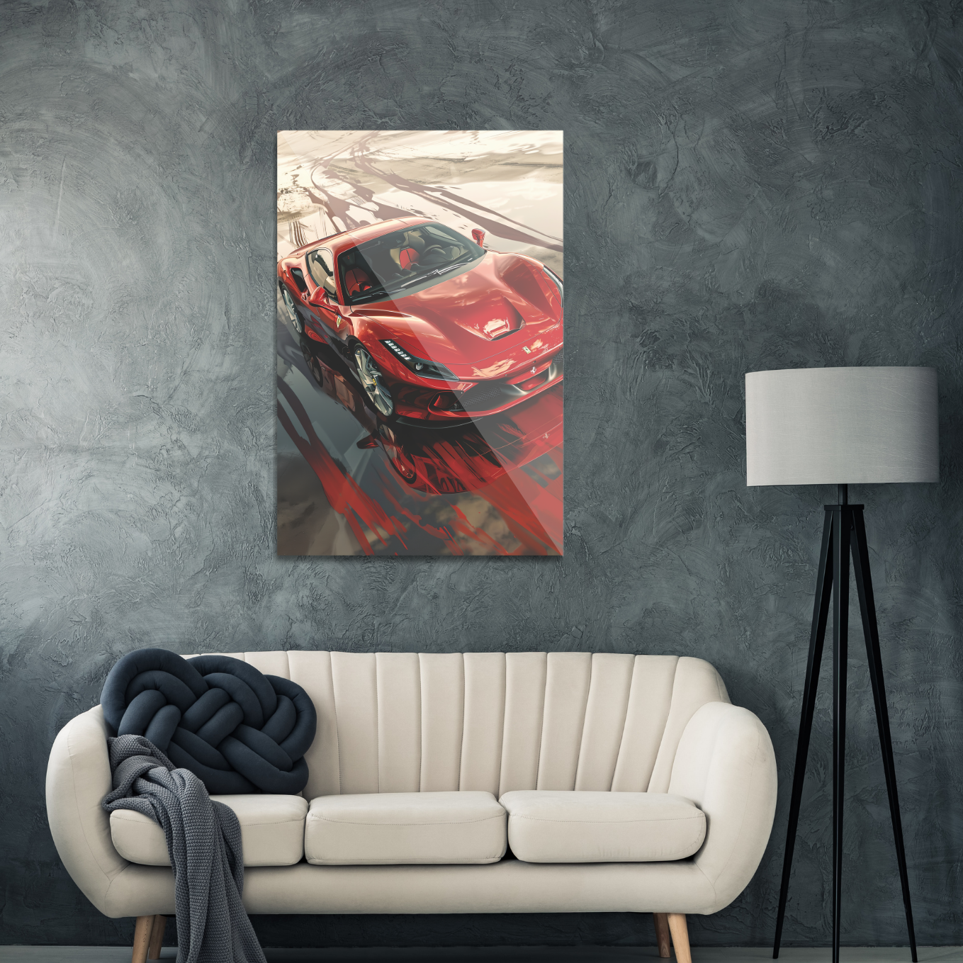 Ferrari on the track