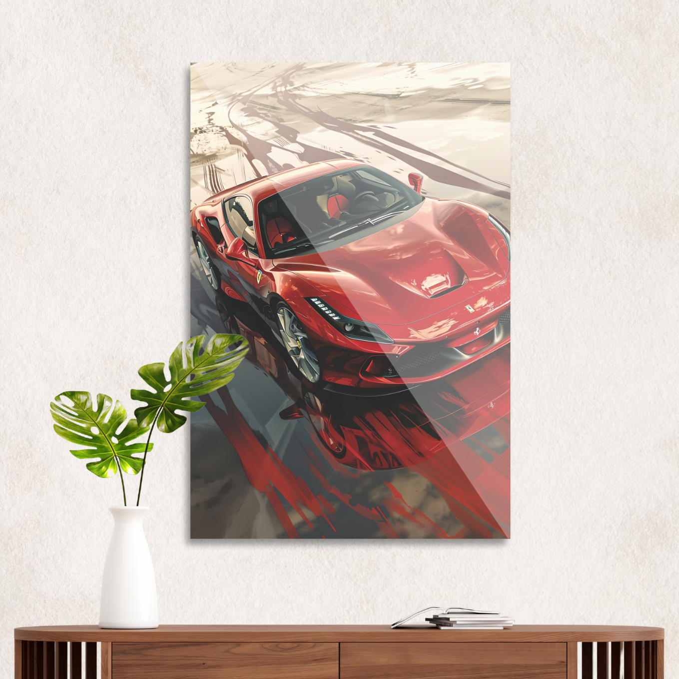 Ferrari on the track