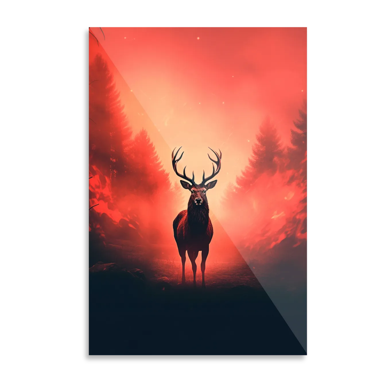 Red deer in the forest 1