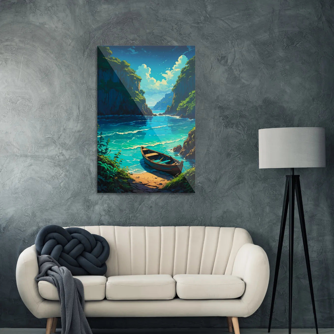 Deserted island seascape