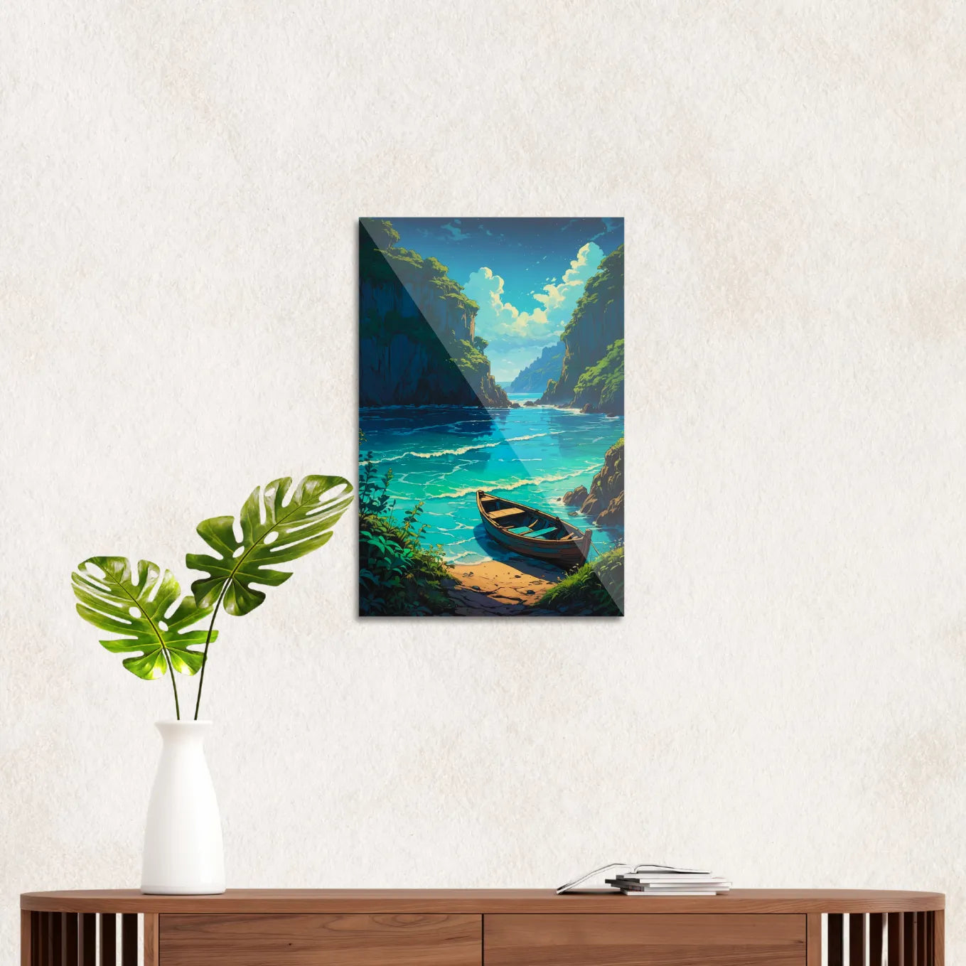 Deserted island seascape