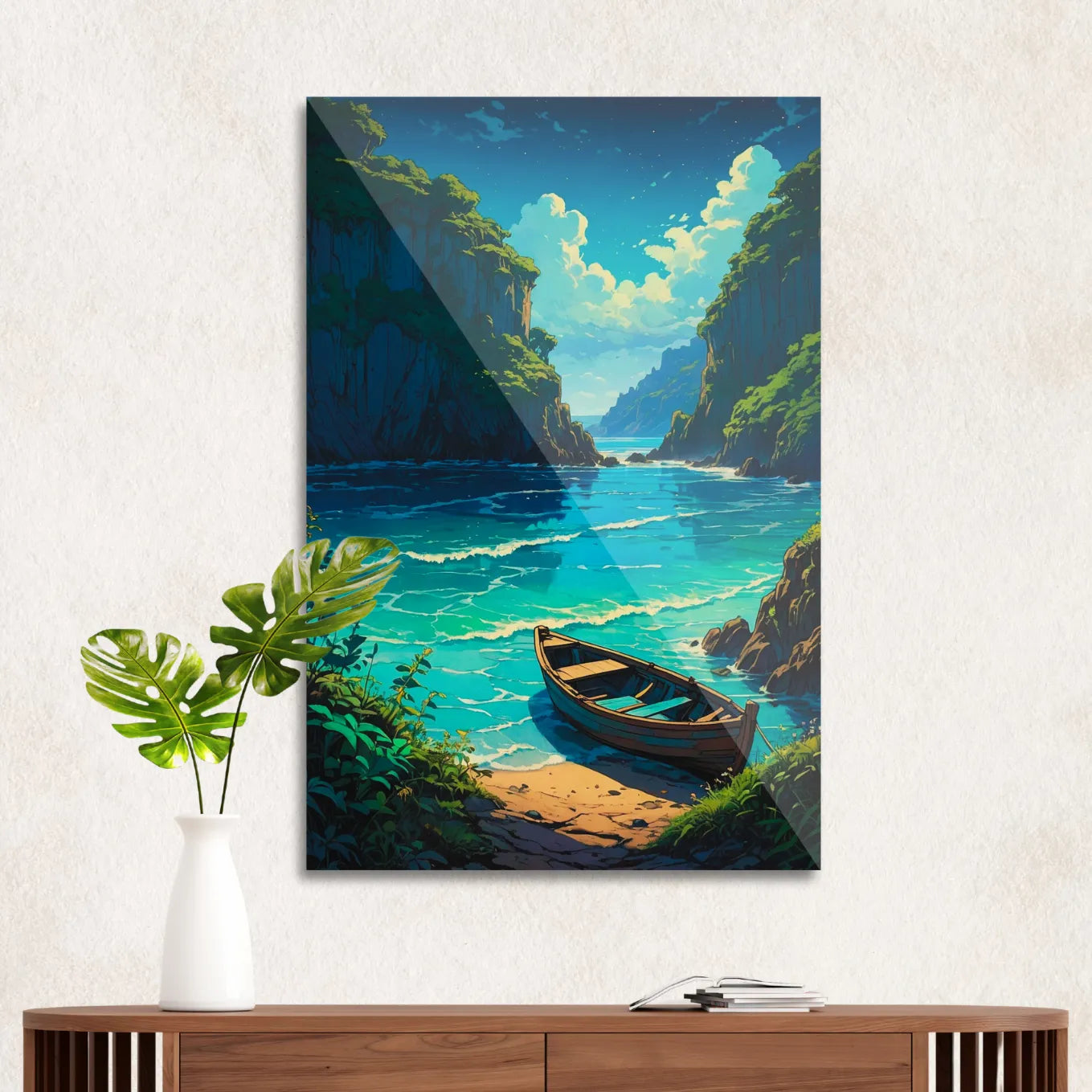 Deserted island seascape