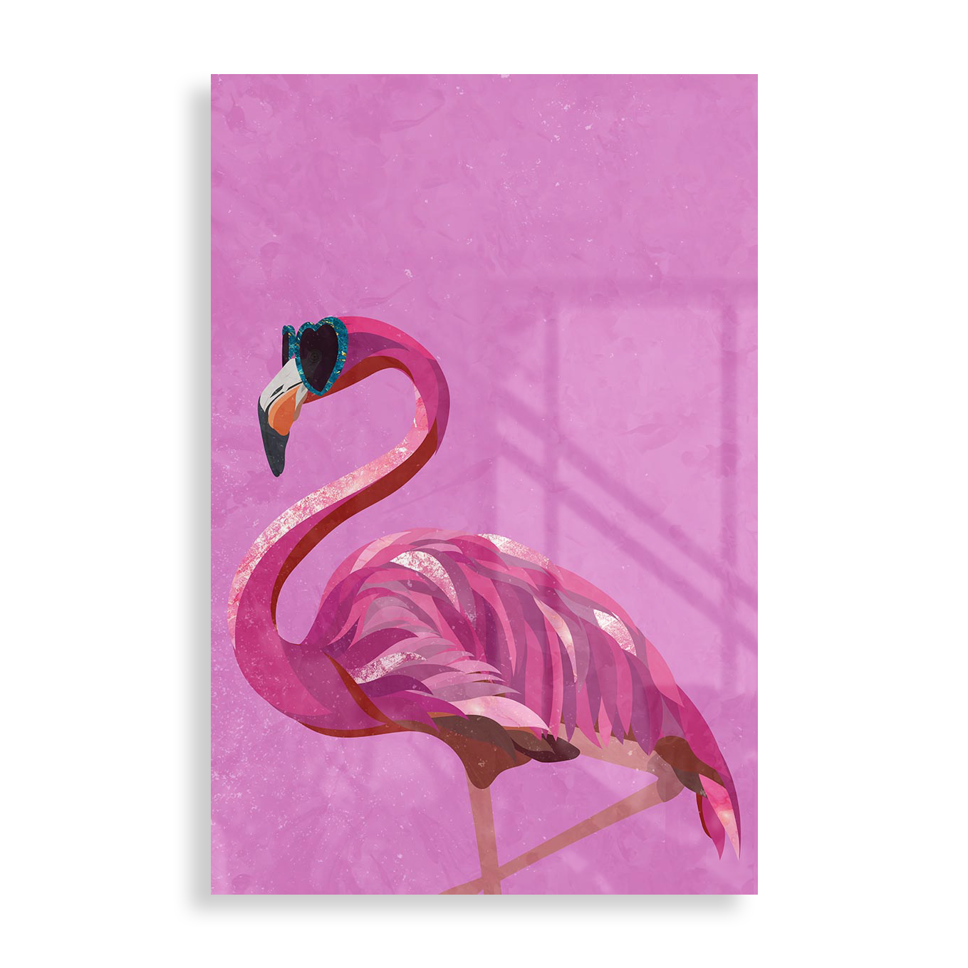 Glitter flamingo