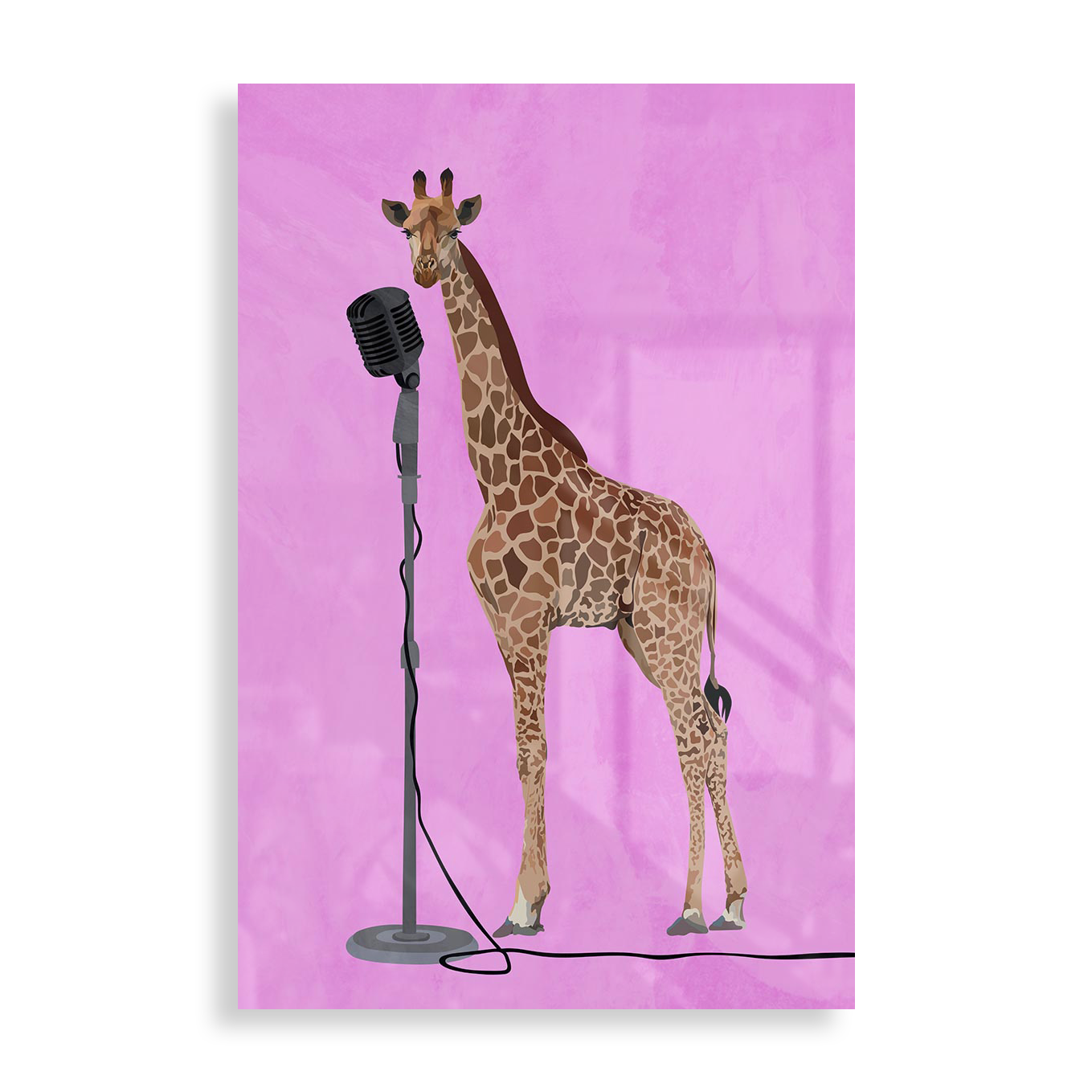 Giraffe on stage