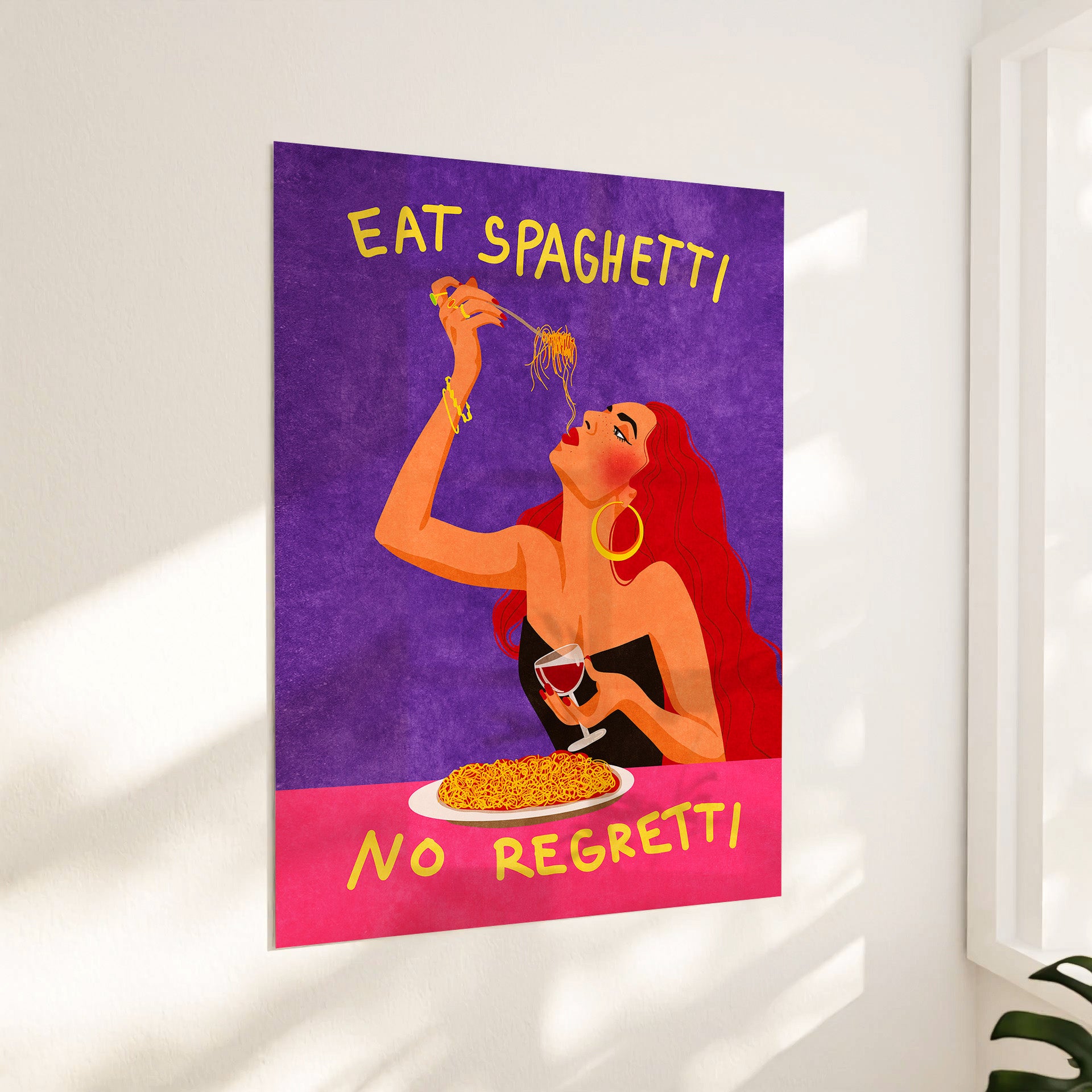 Eat spaghetti, no regretti