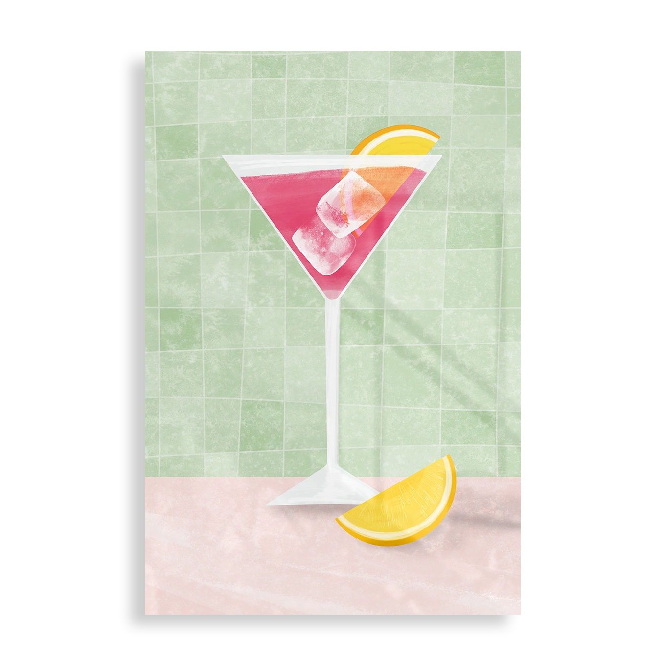 Pink cocktail