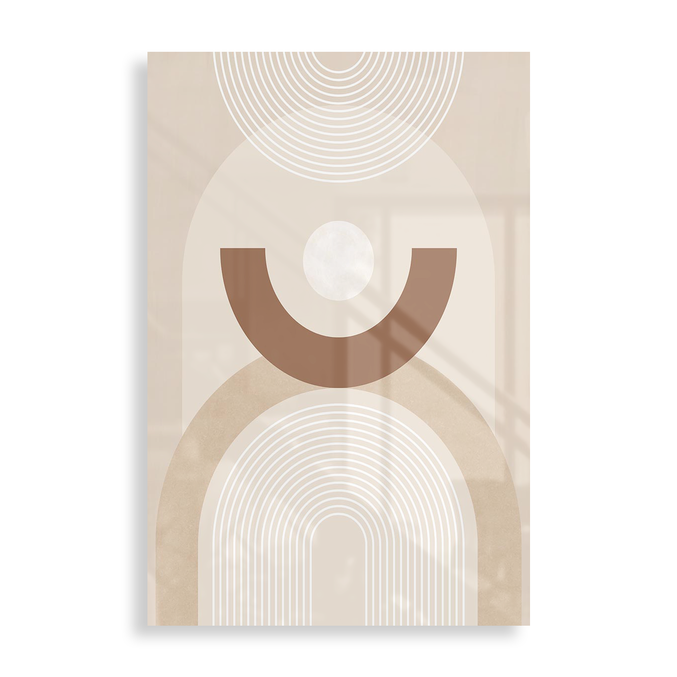 Beige circle pattern