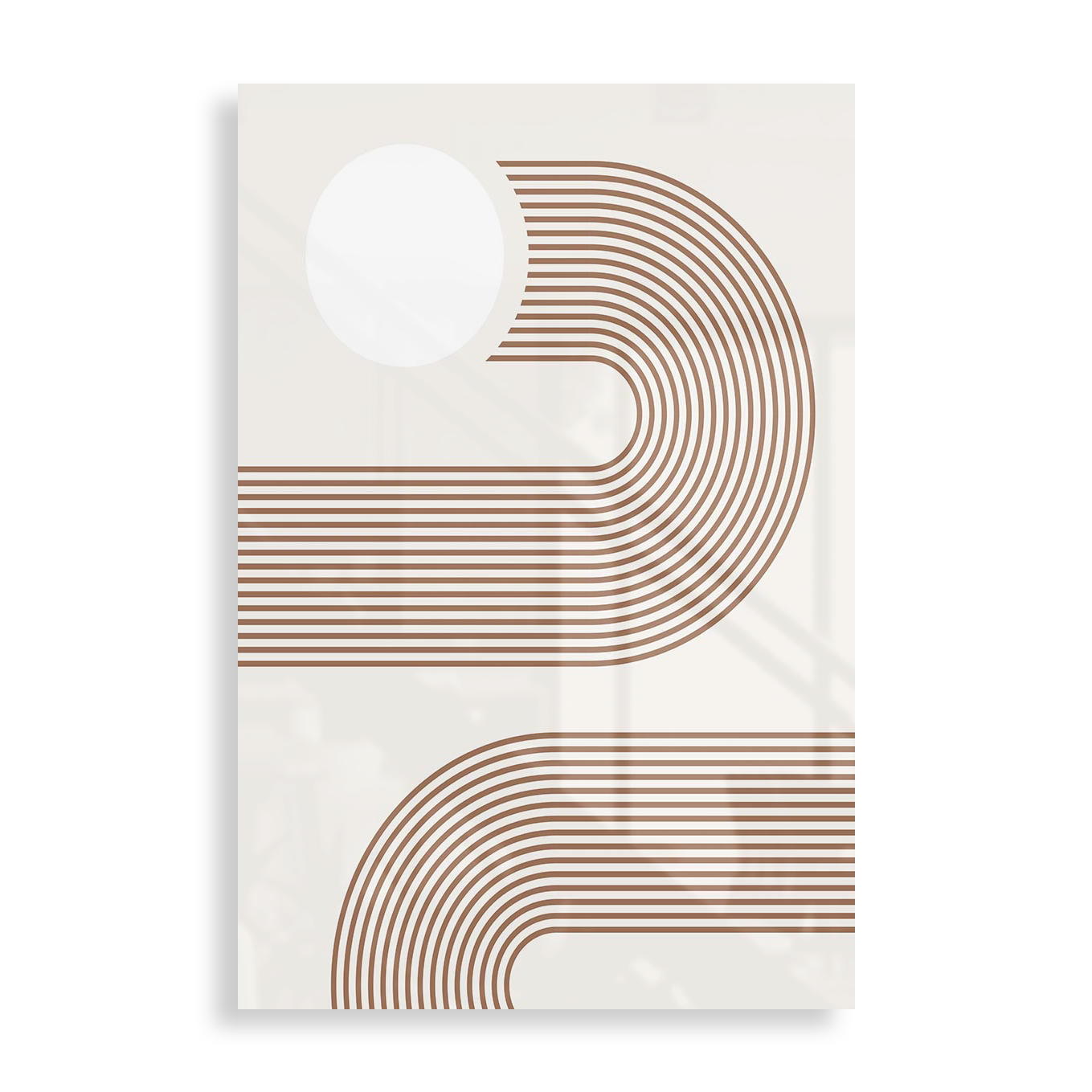 Beige circle pattern