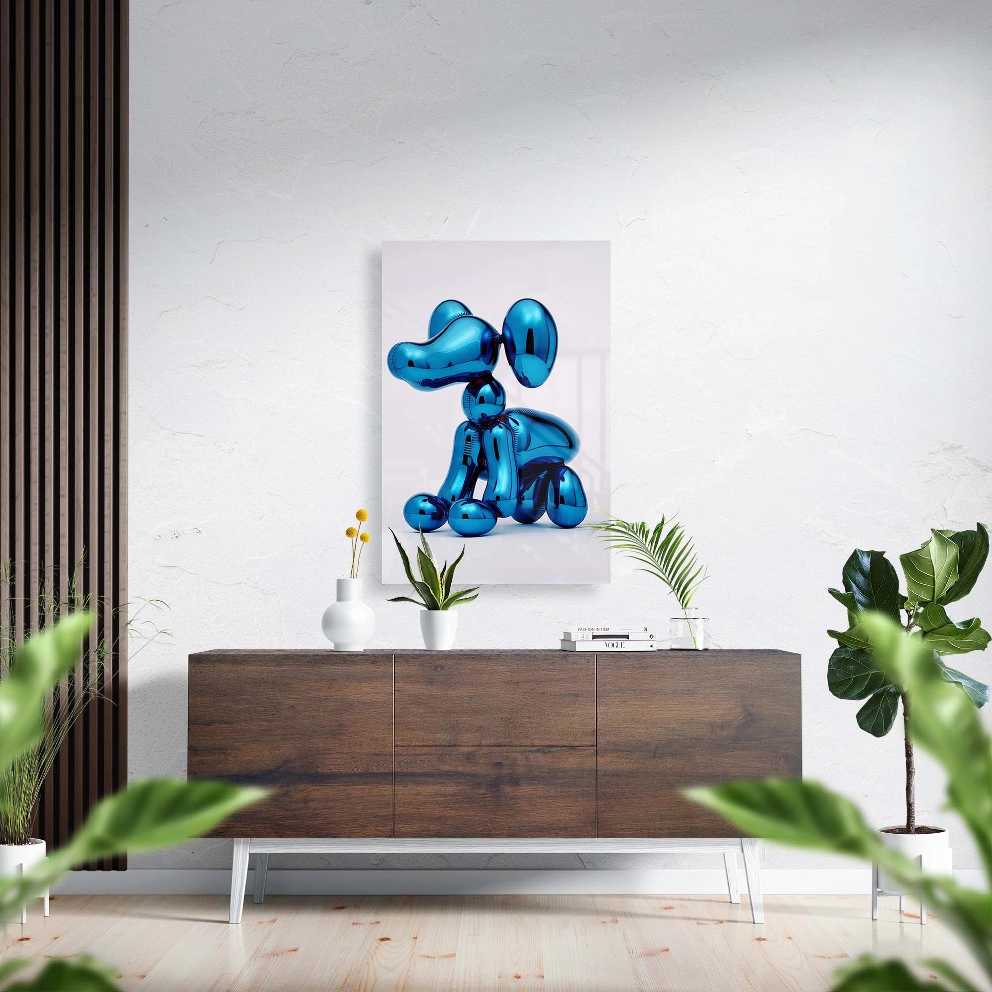 Blue balloon dog