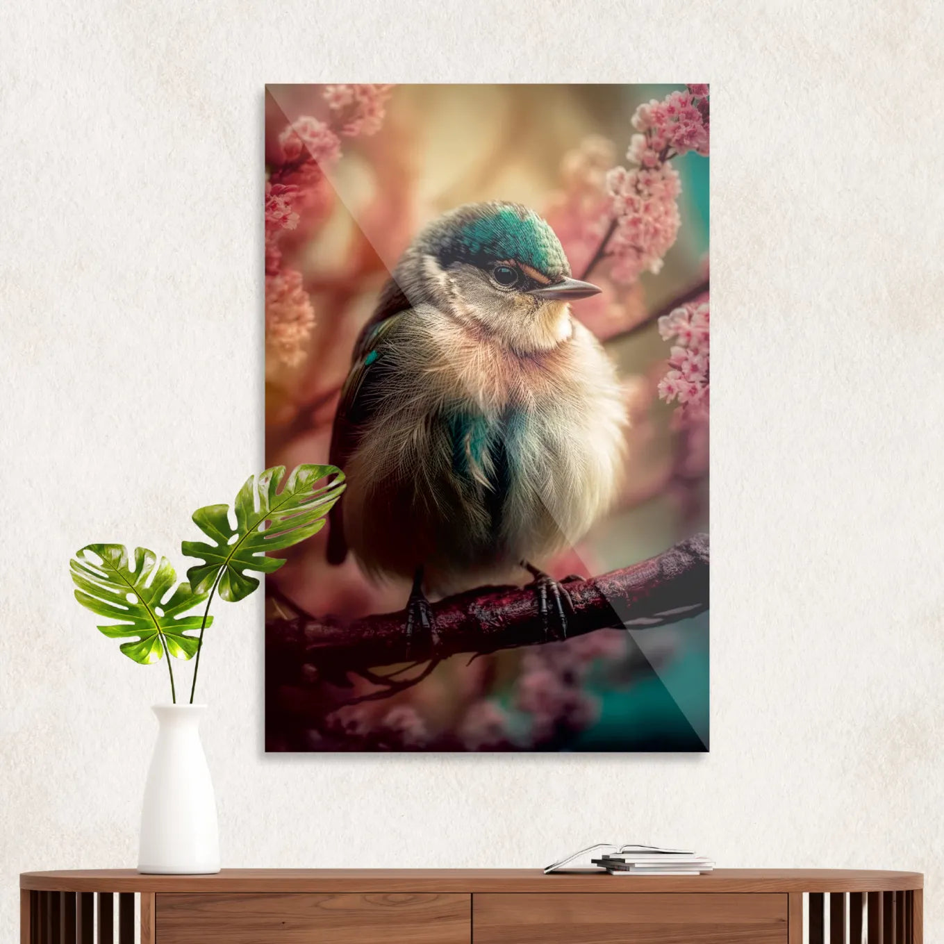Cute fluffy bird