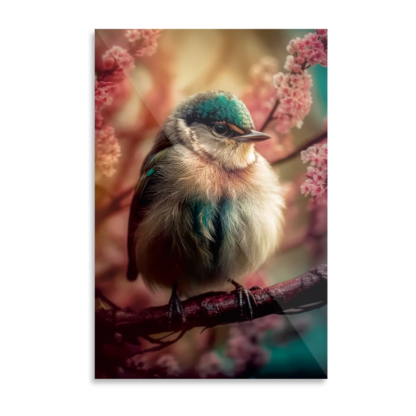 Cute fluffy bird