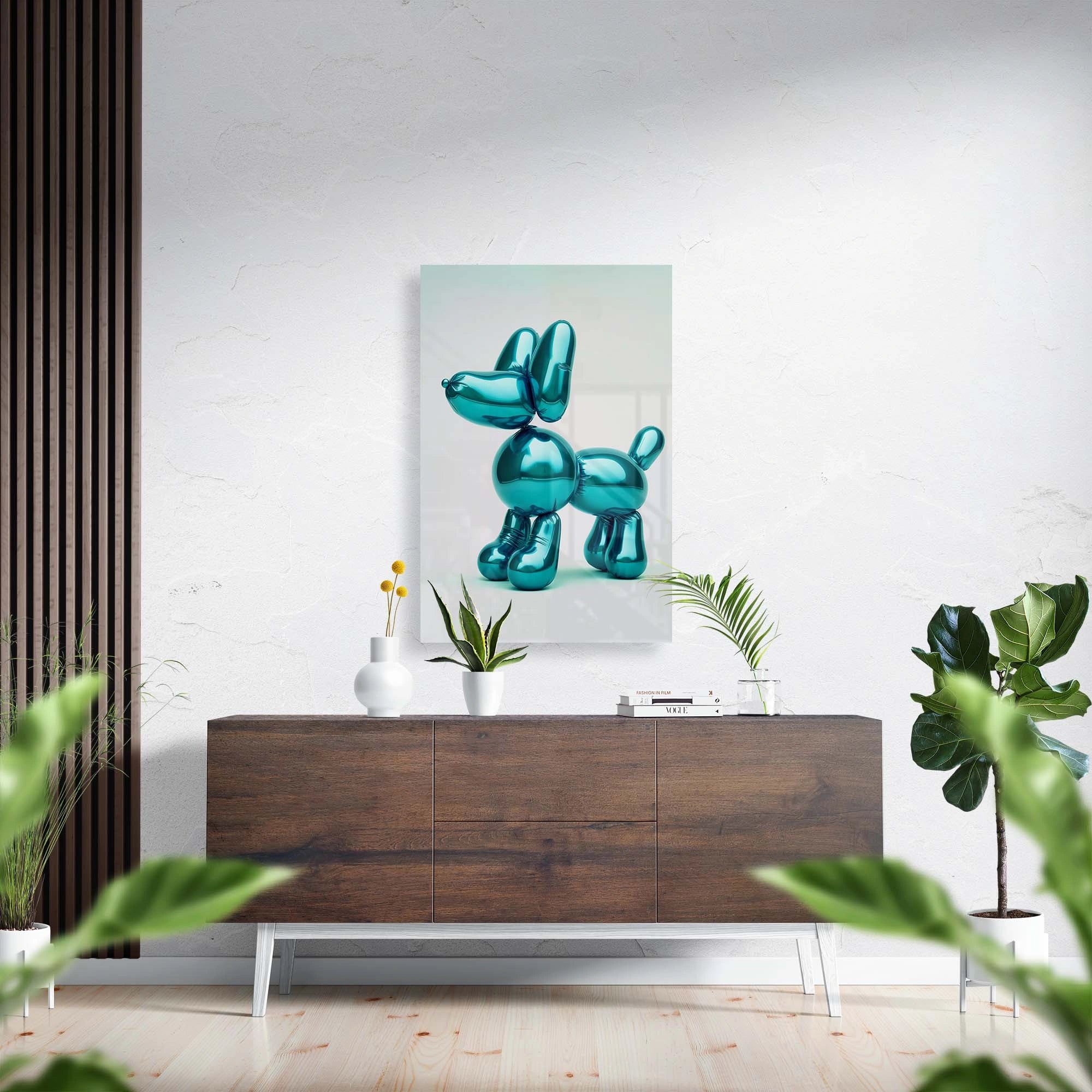 Green balloon dog