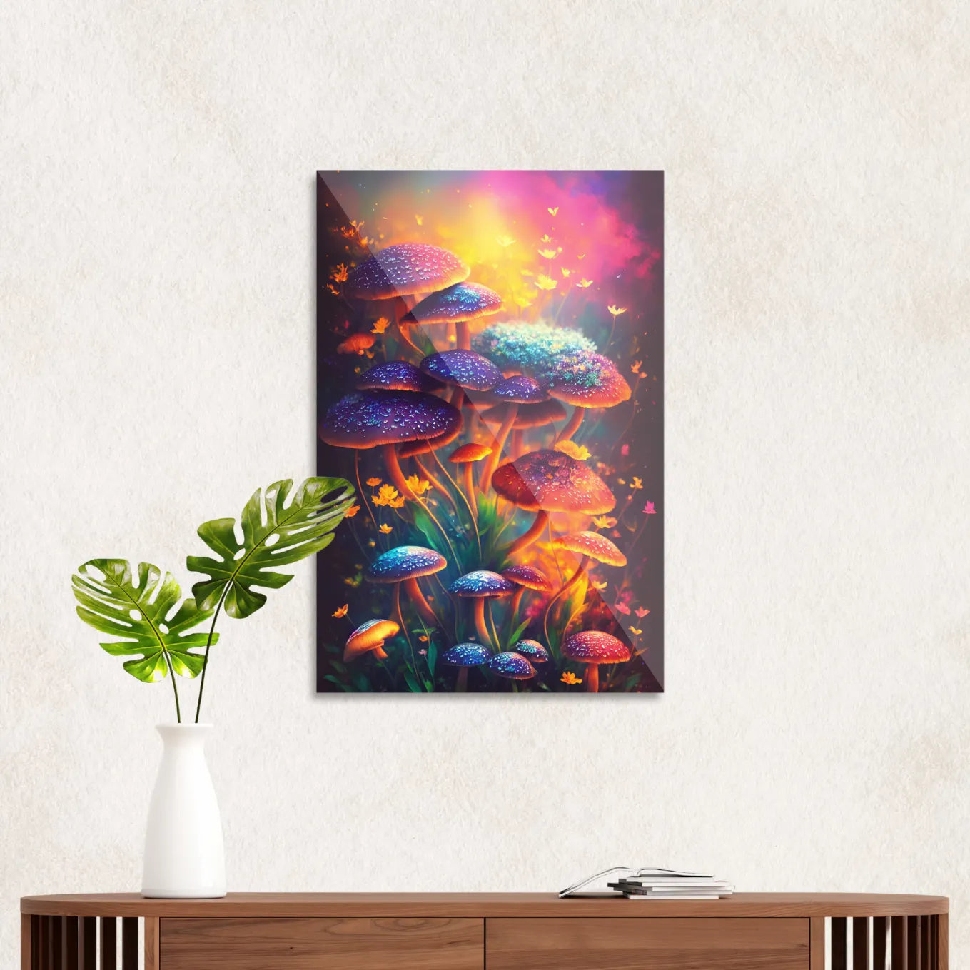 Colorful mushrooms