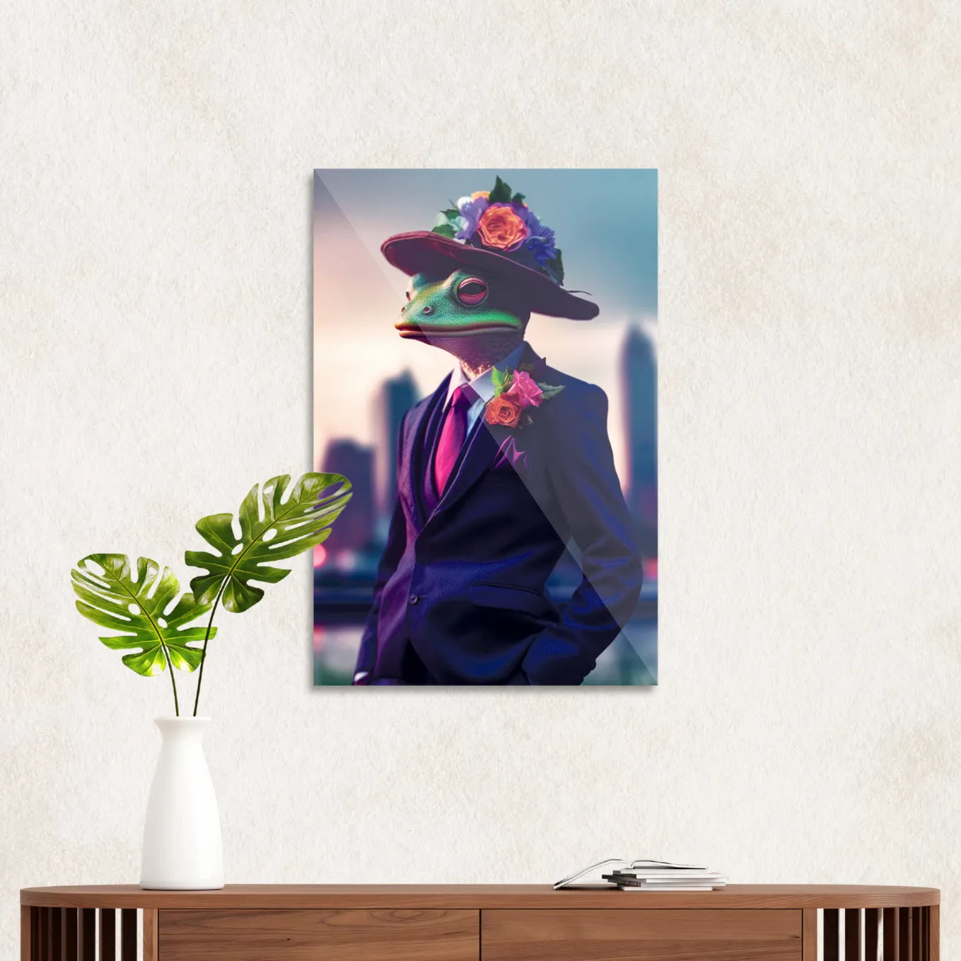 Frog in a suit