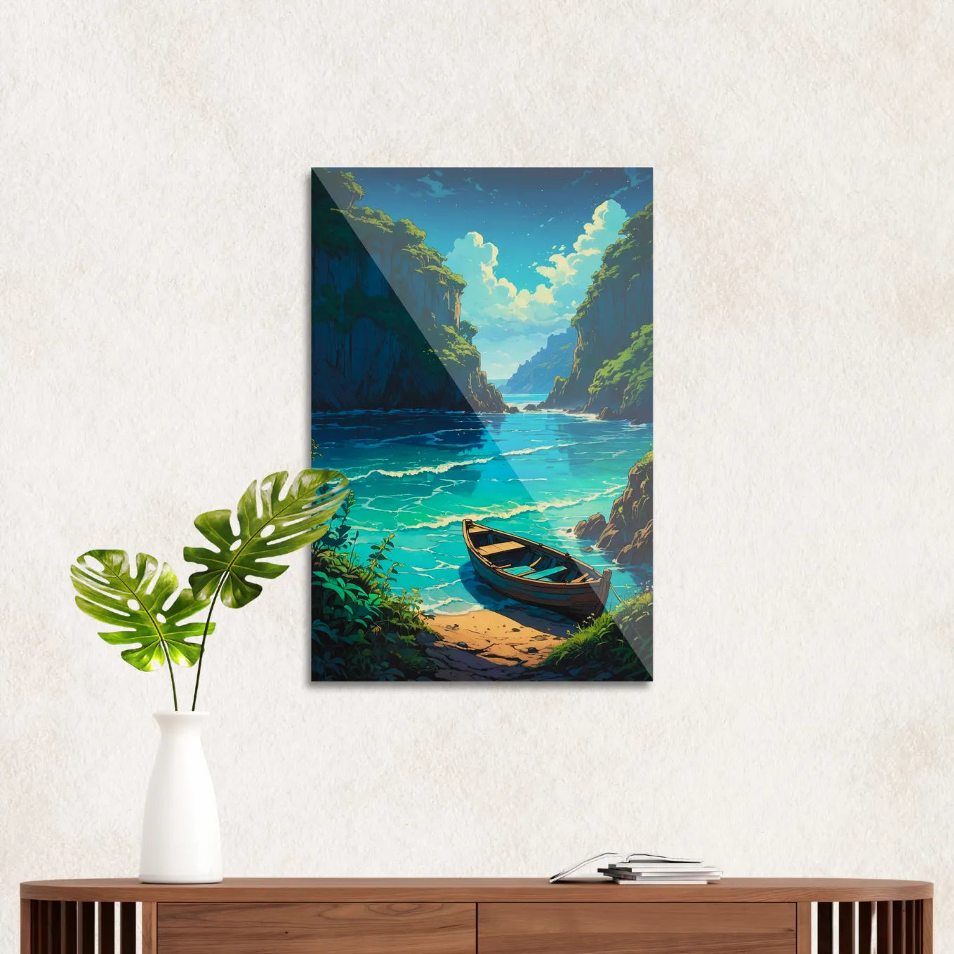 Deserted island seascape