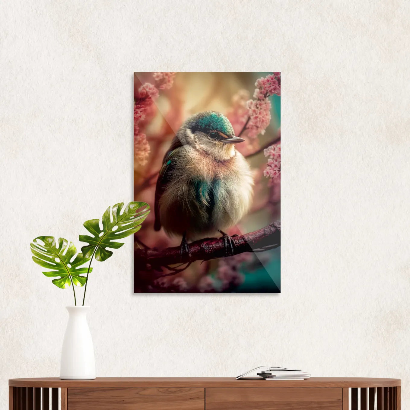 Cute fluffy bird