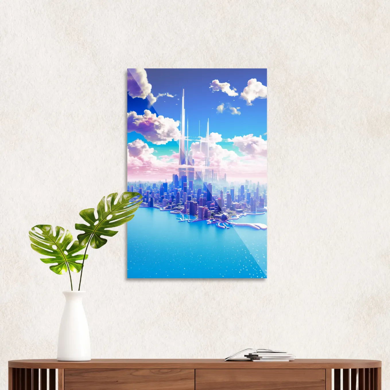 Cityscape in the sky