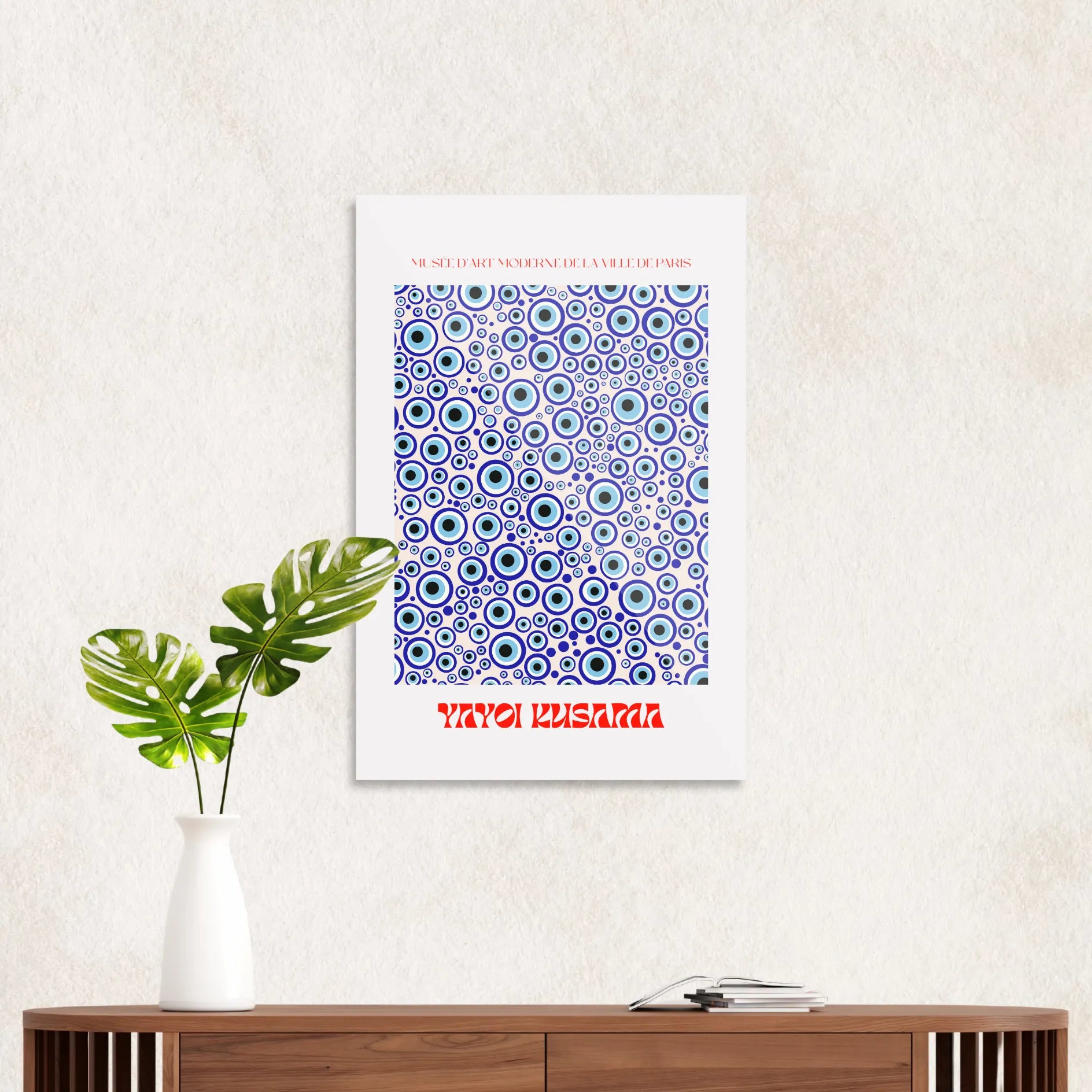 Yayoi Kusama blue circles