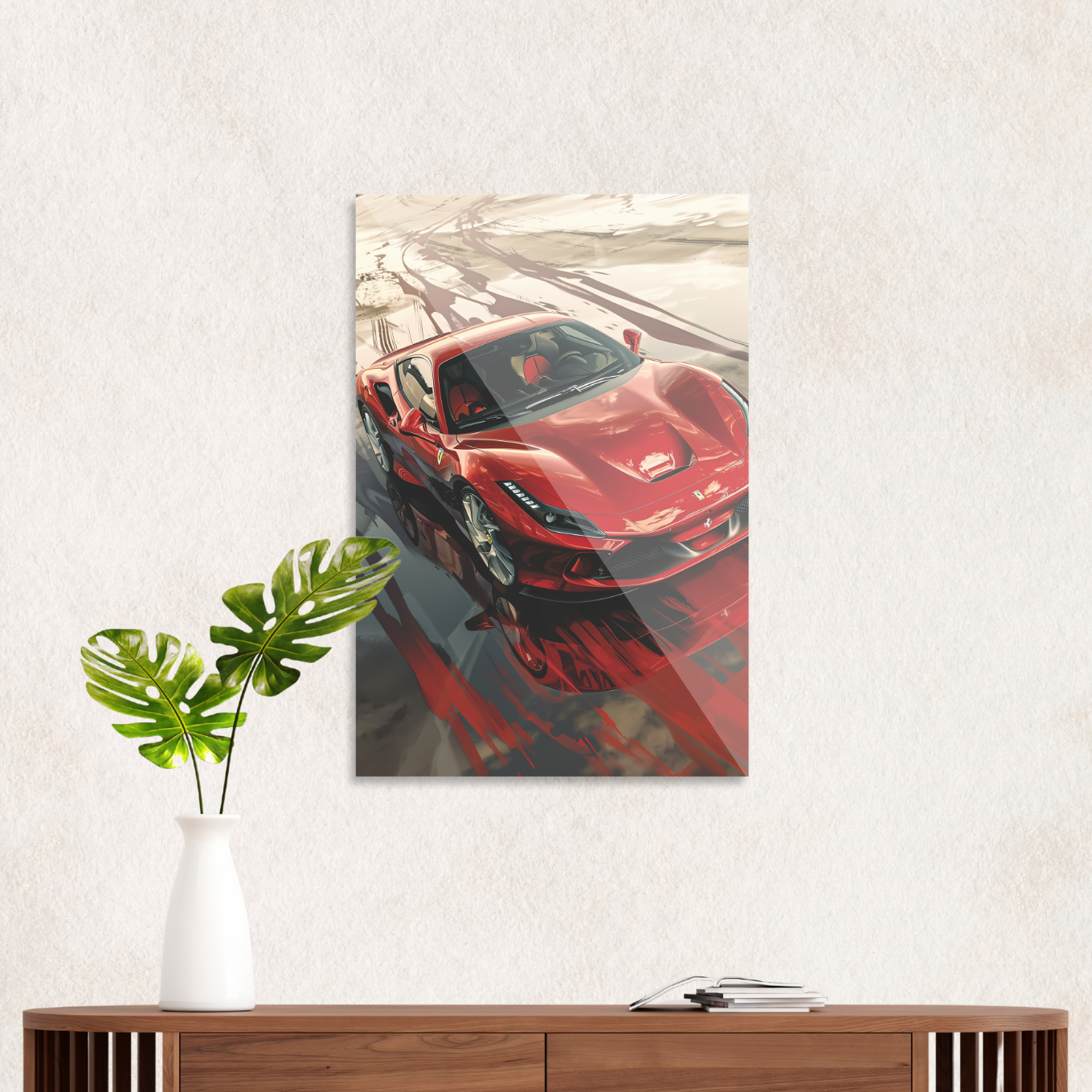 Ferrari on the track