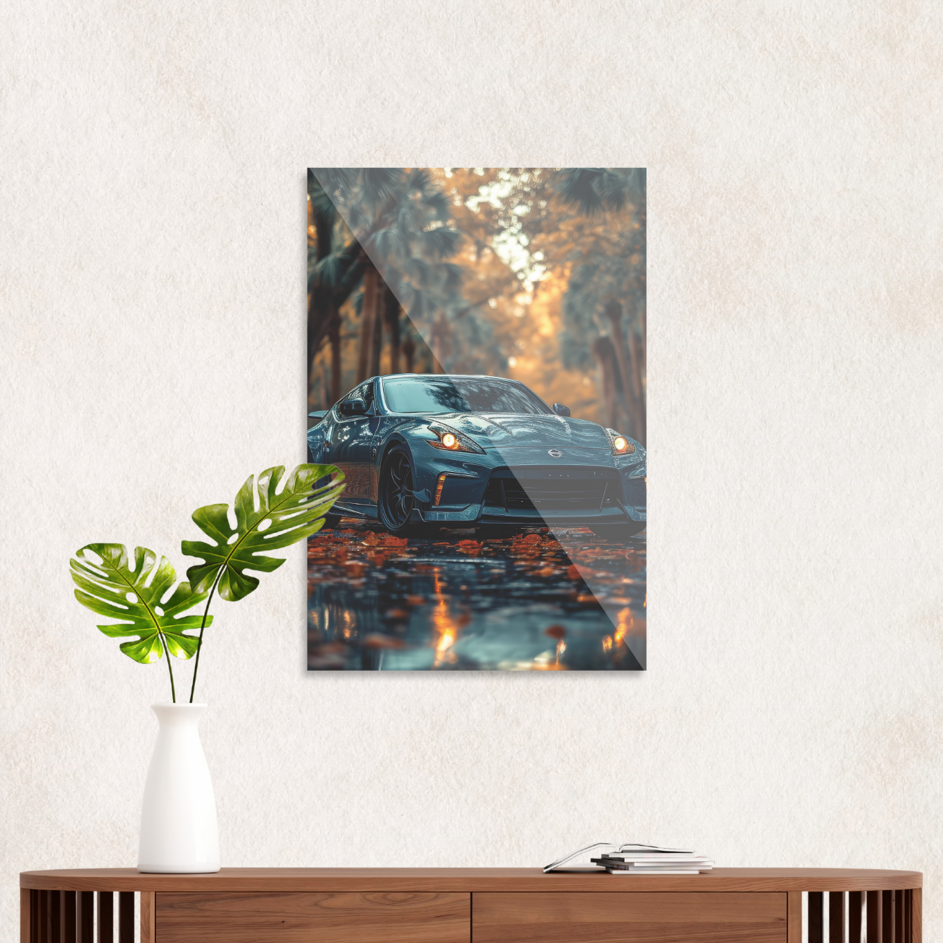 Nissan i efterårslandskab