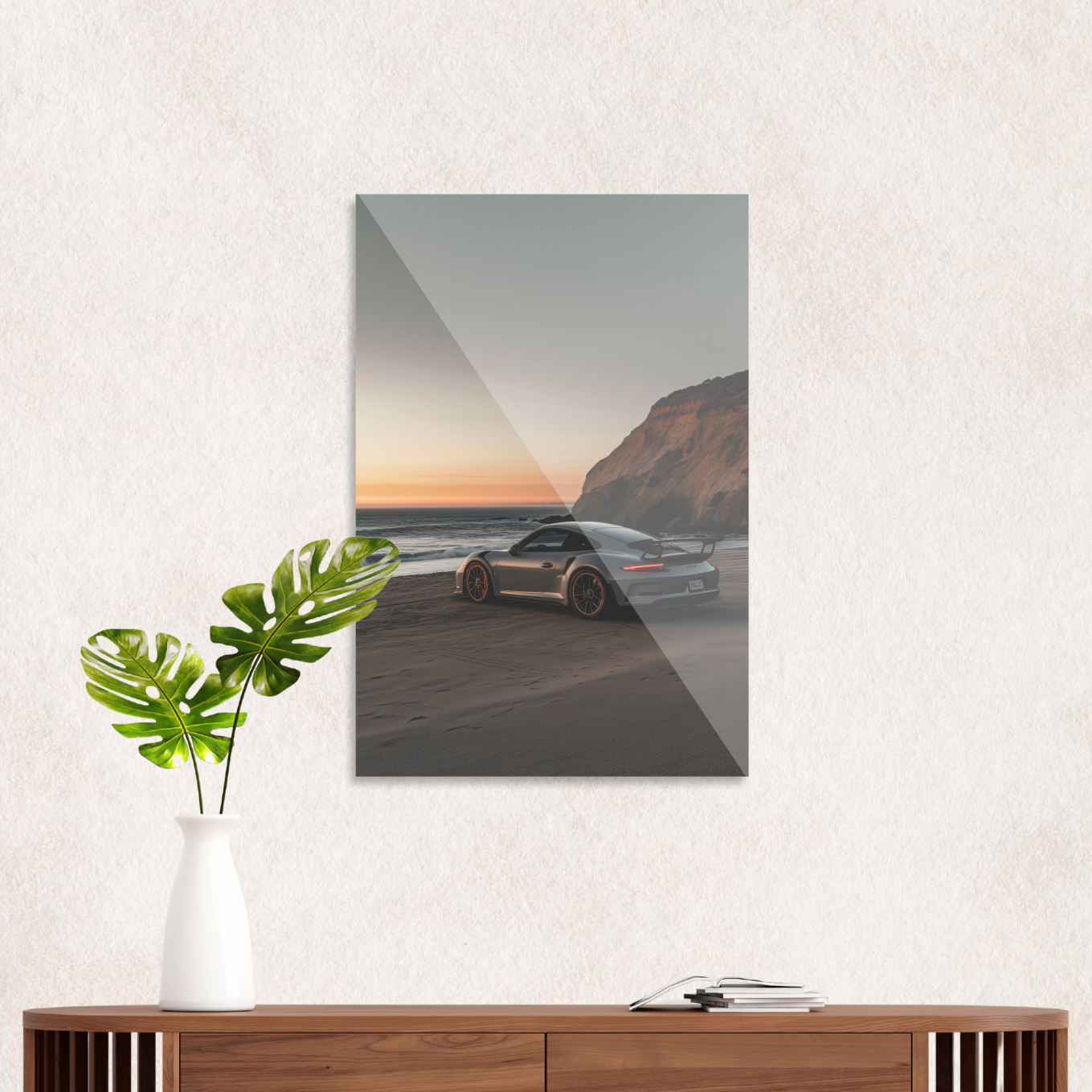 Porsche på stranden