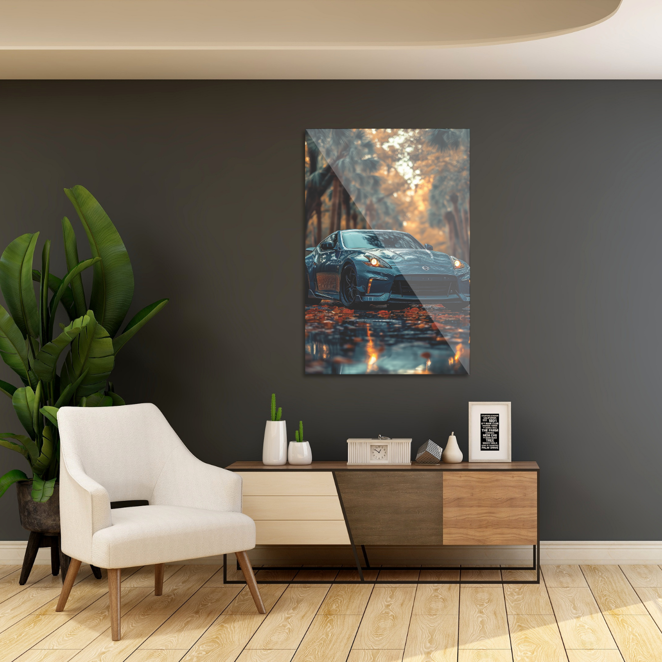 Nissan i efterårslandskab