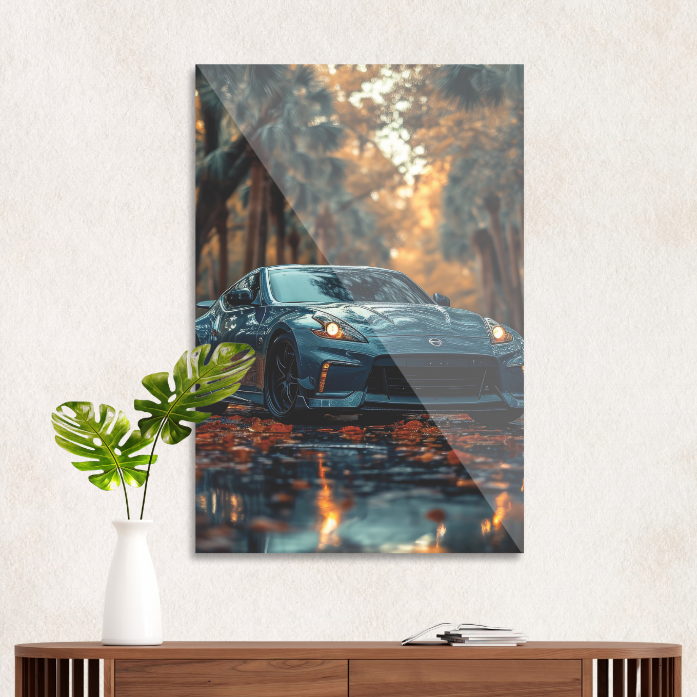 Nissan i efterårslandskab