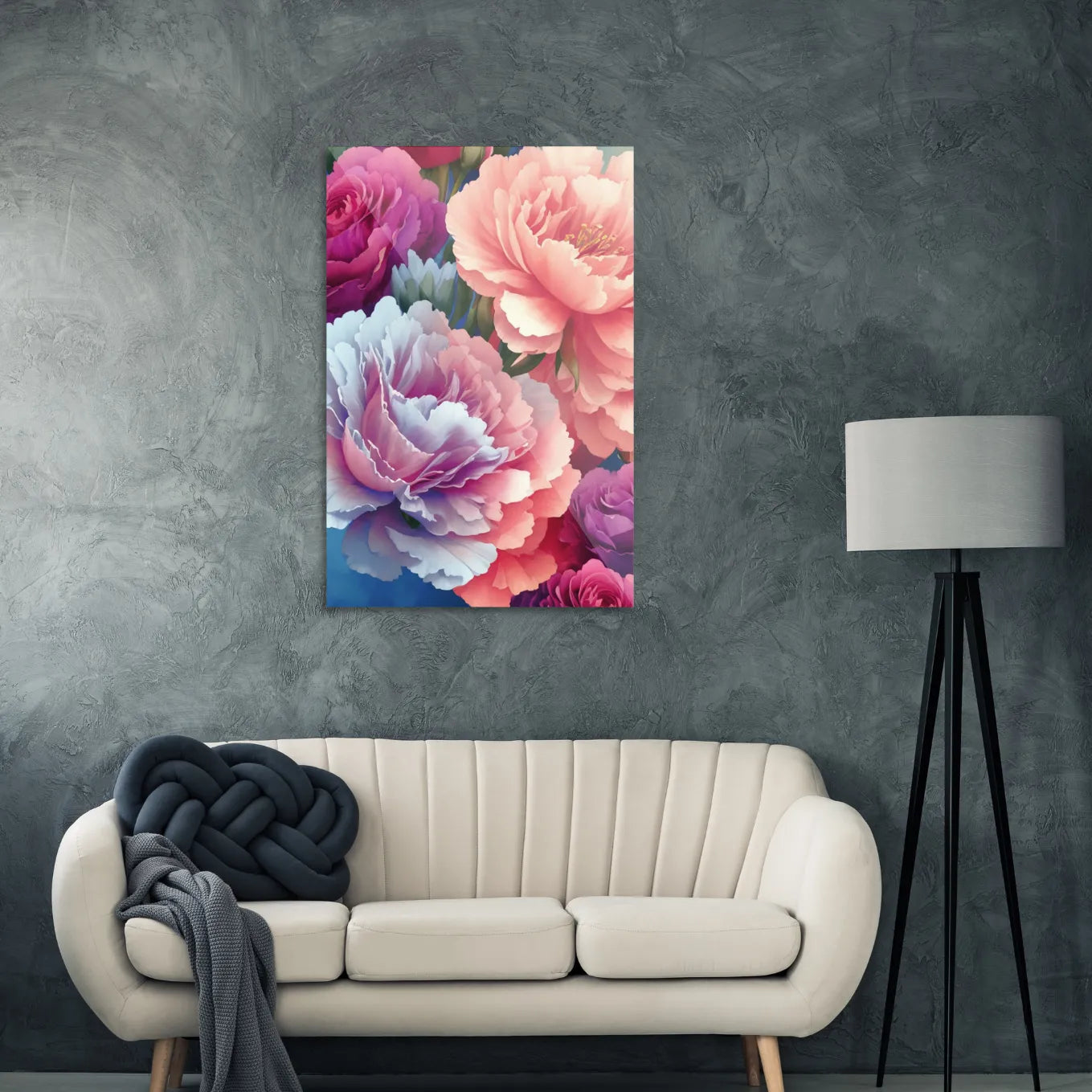 Colorful peonies