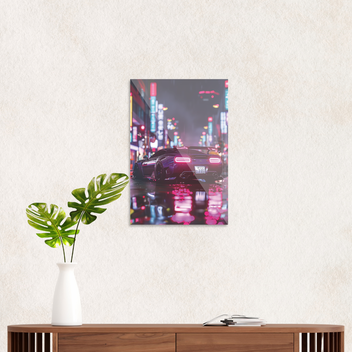 Car in Japanese city