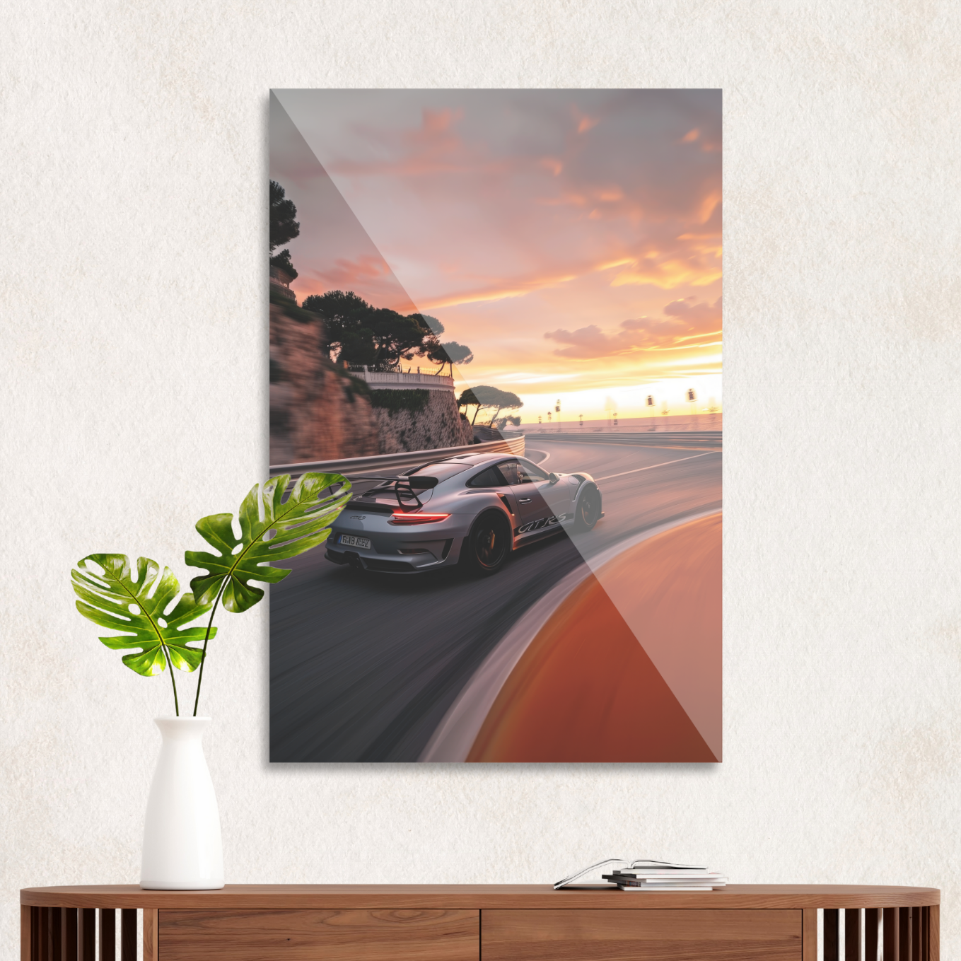 Porsche GT3 RS at sunset