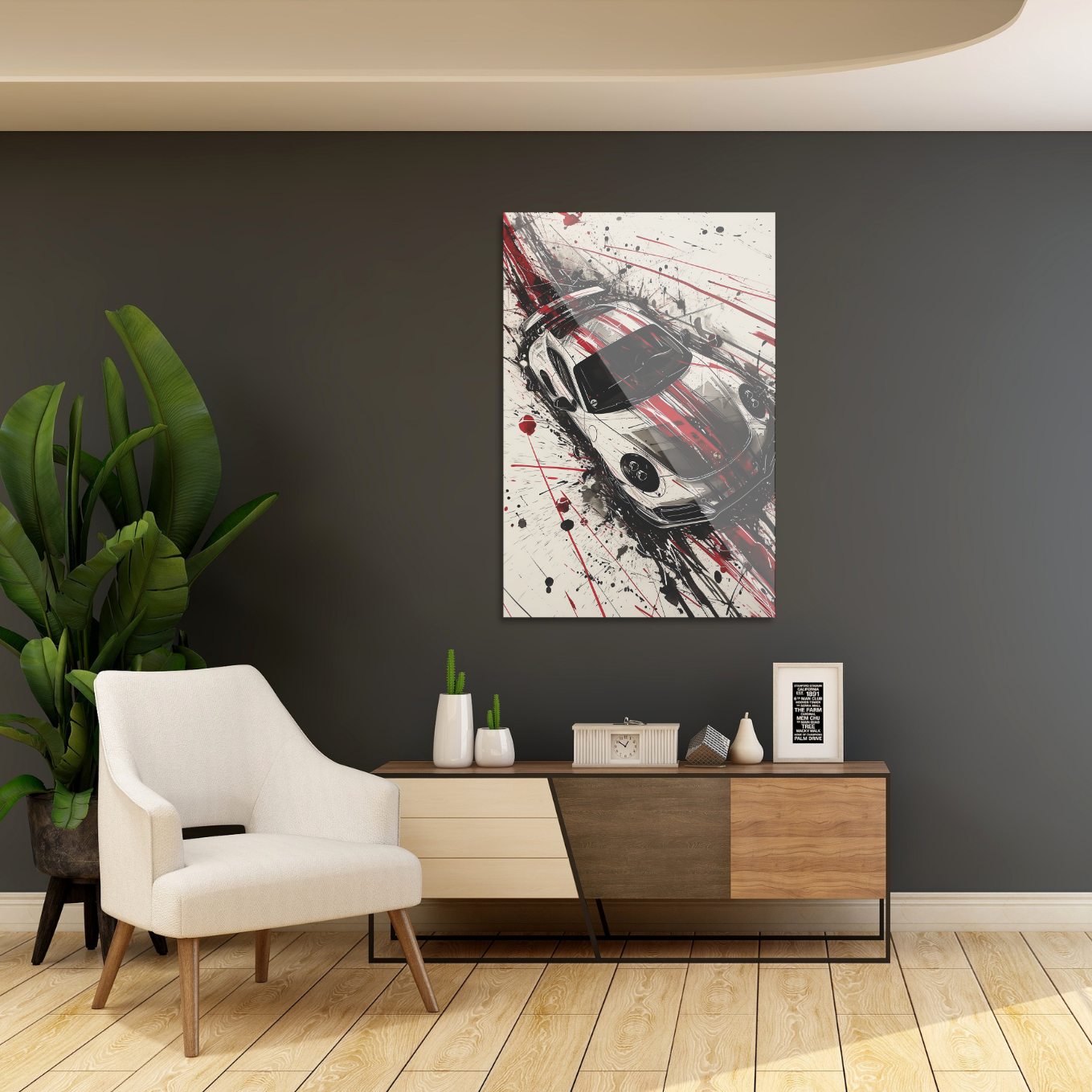 Porsche med røde striber 1