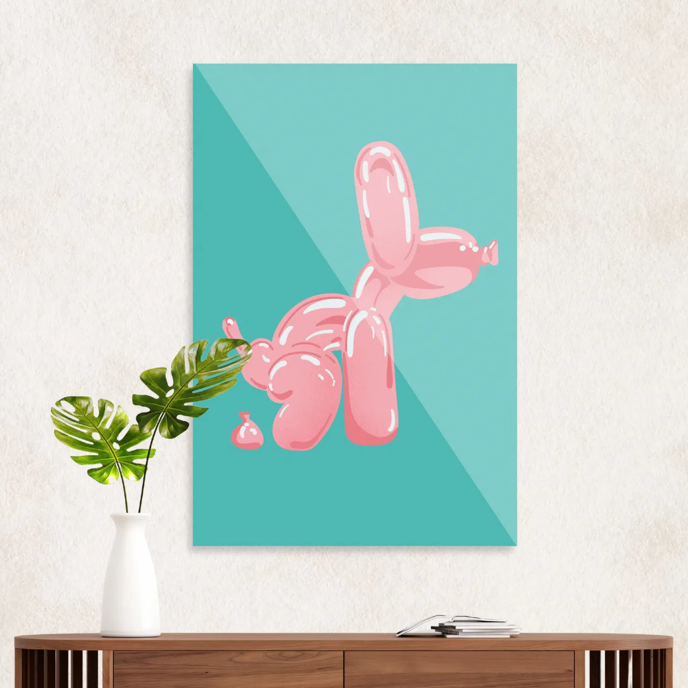 Pink balloon dog