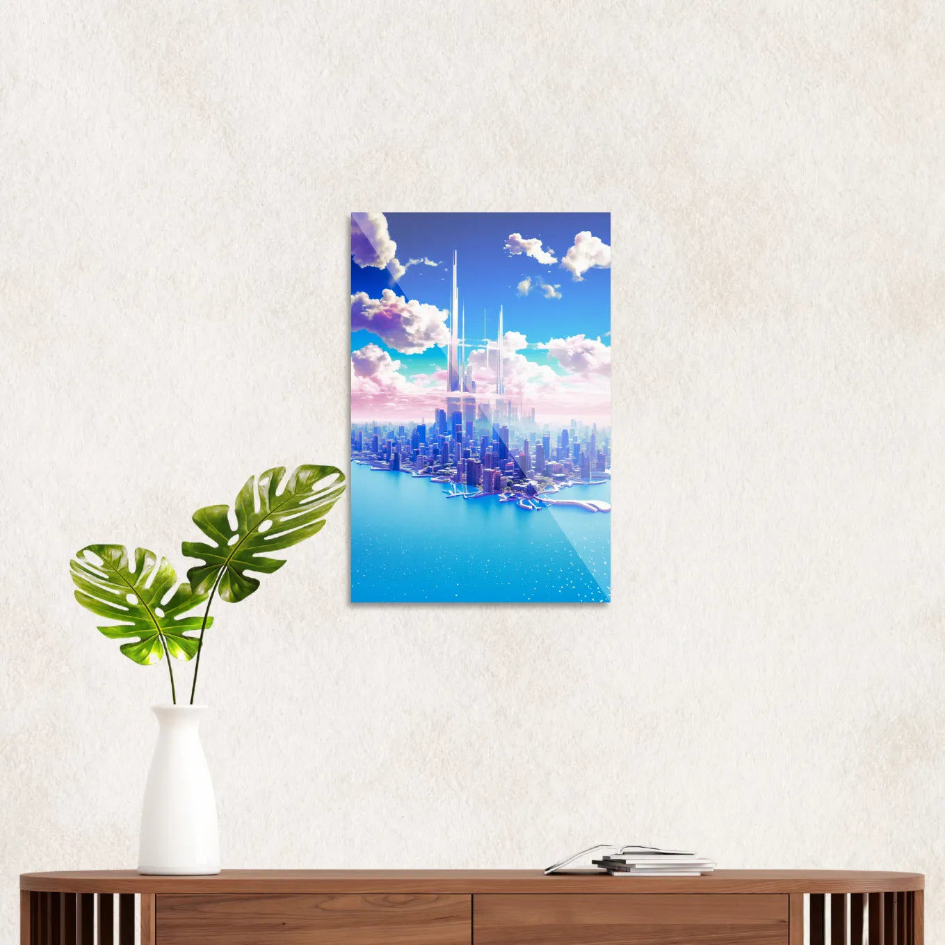 Cityscape in the sky