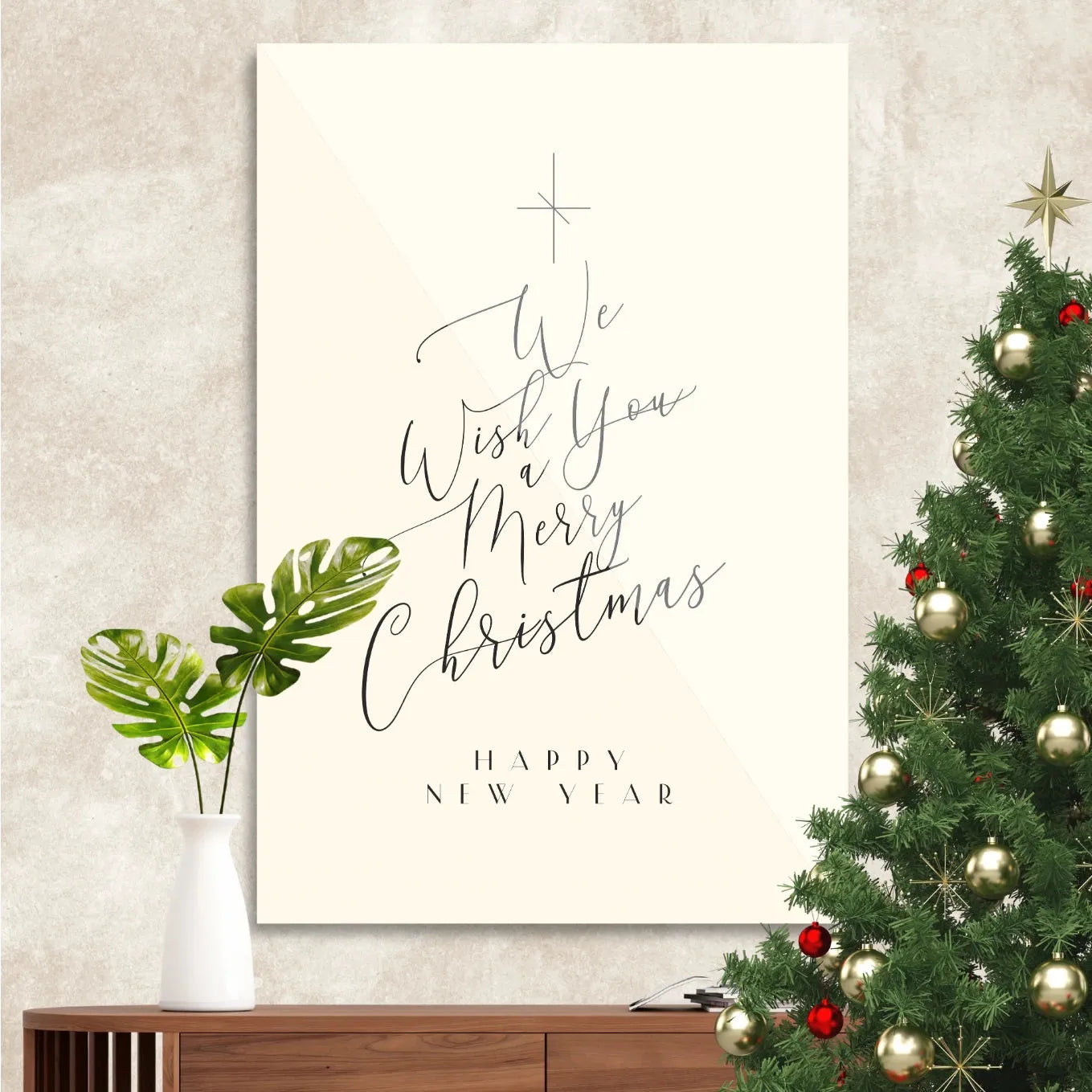 We Wish You A Merry Christmas "Happy New Year"