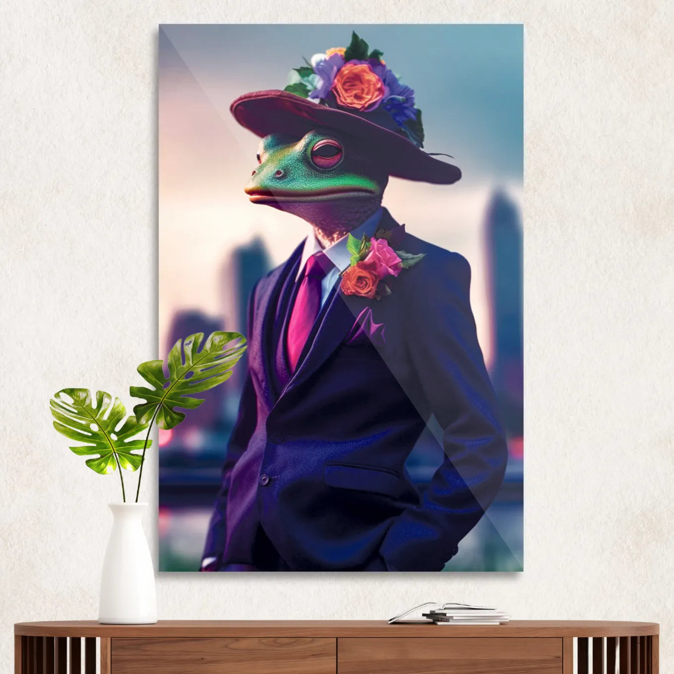 Frog in a suit
