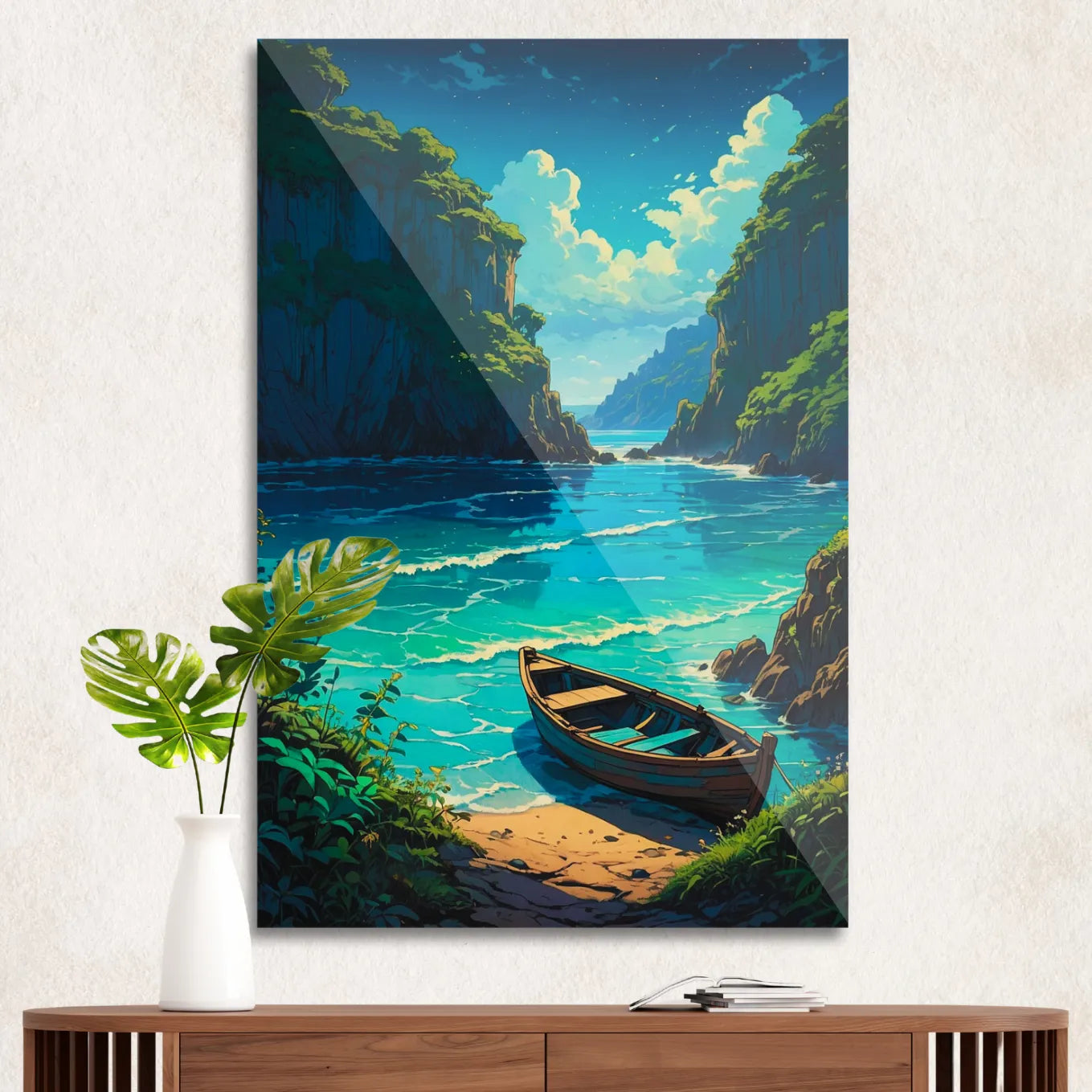 Deserted island seascape